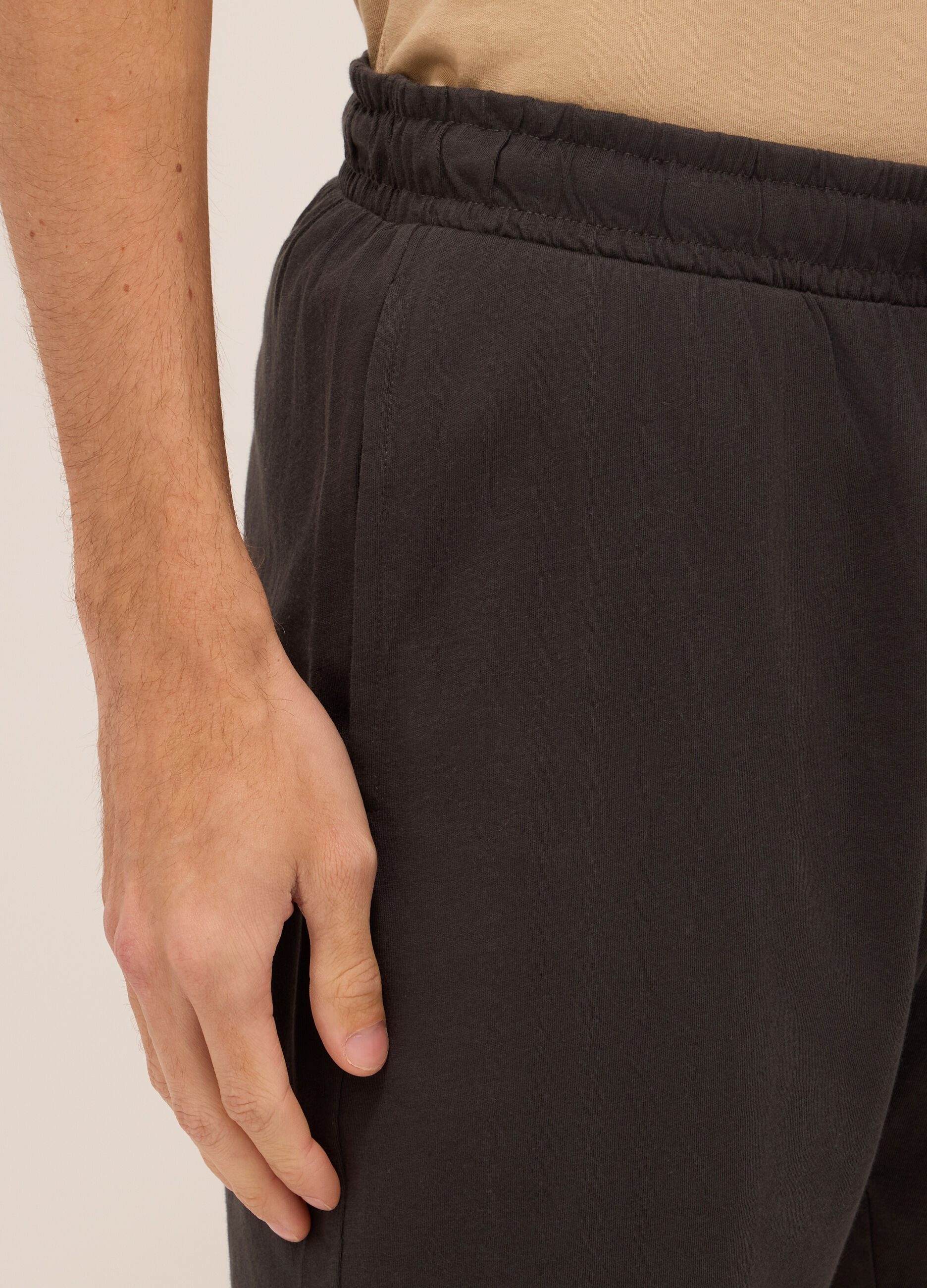 Shorts sportivi in jersey di cotone uomo_2