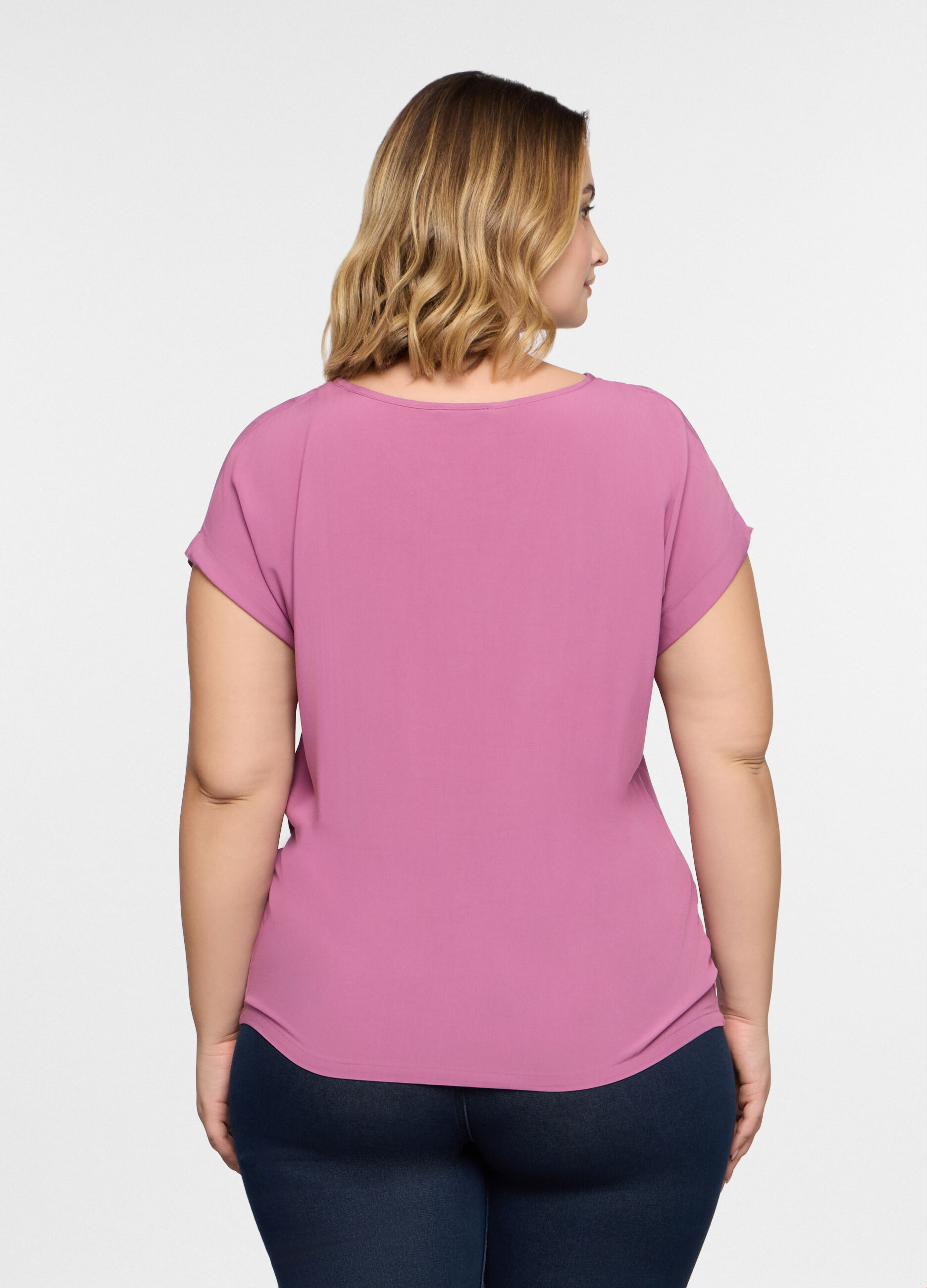 T-shirt girocollo donna curvy_1
