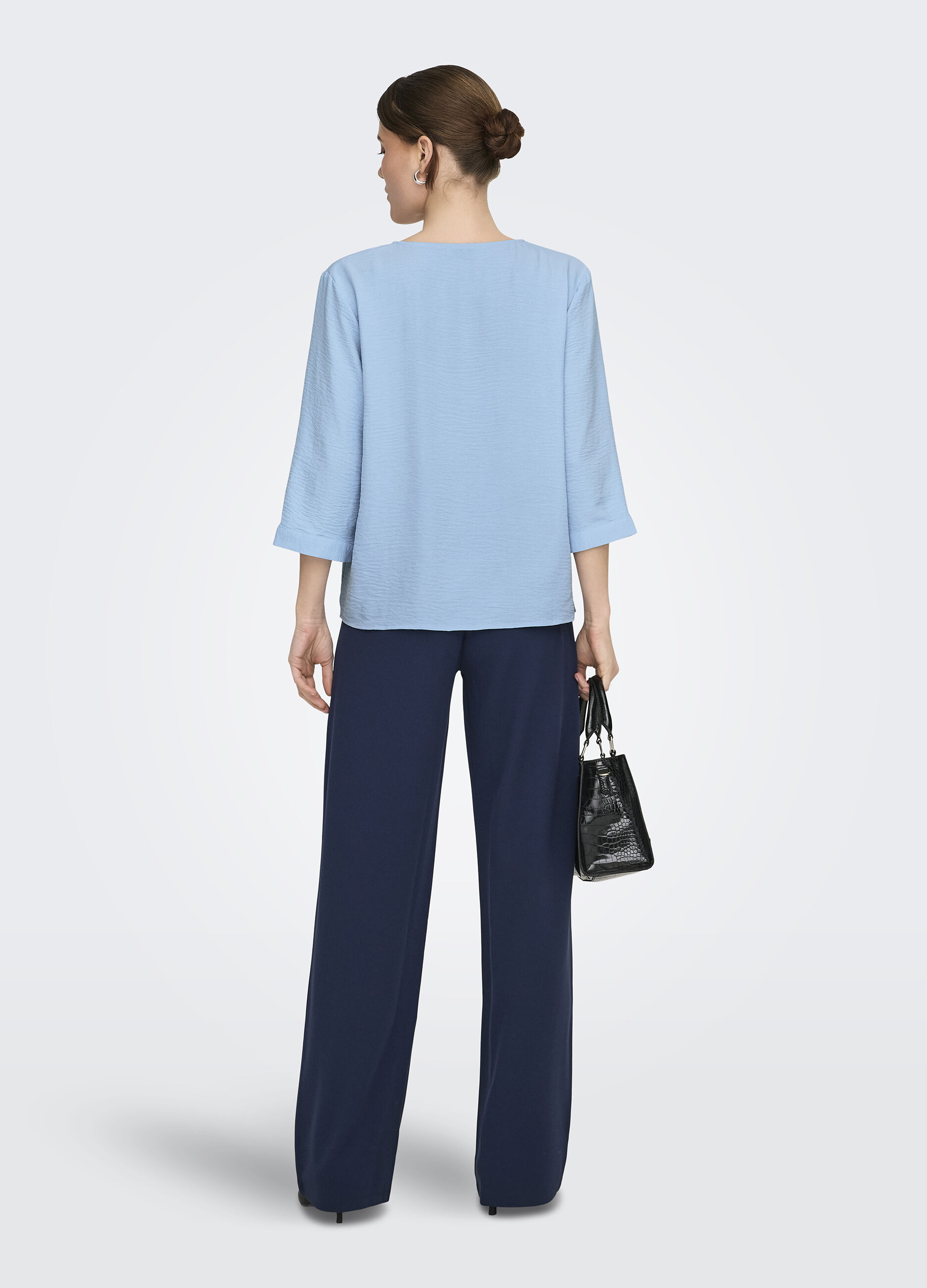 Camicia regular fit con colletto cinese_4