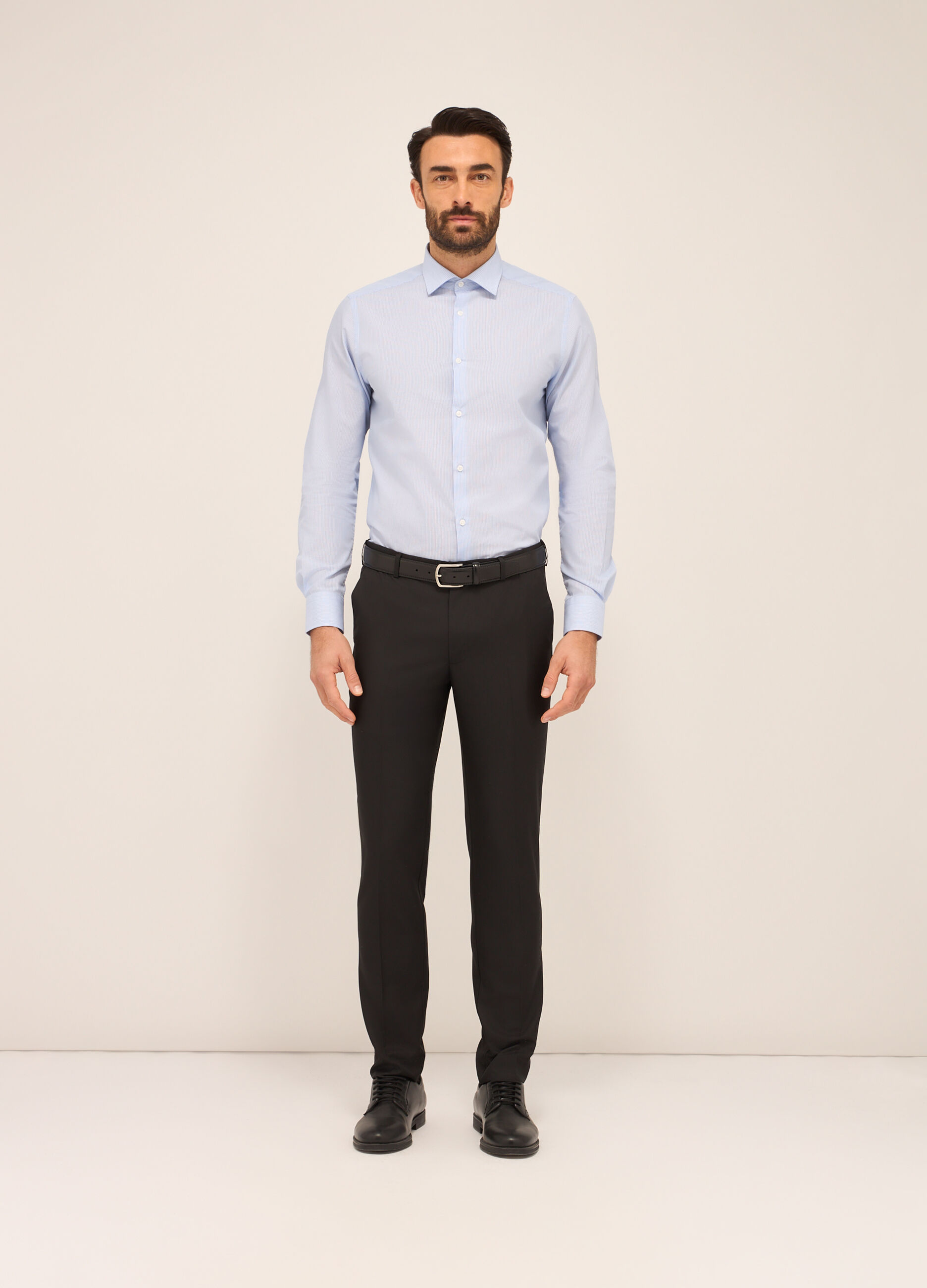Pantaloni classici regular fit uomo_0