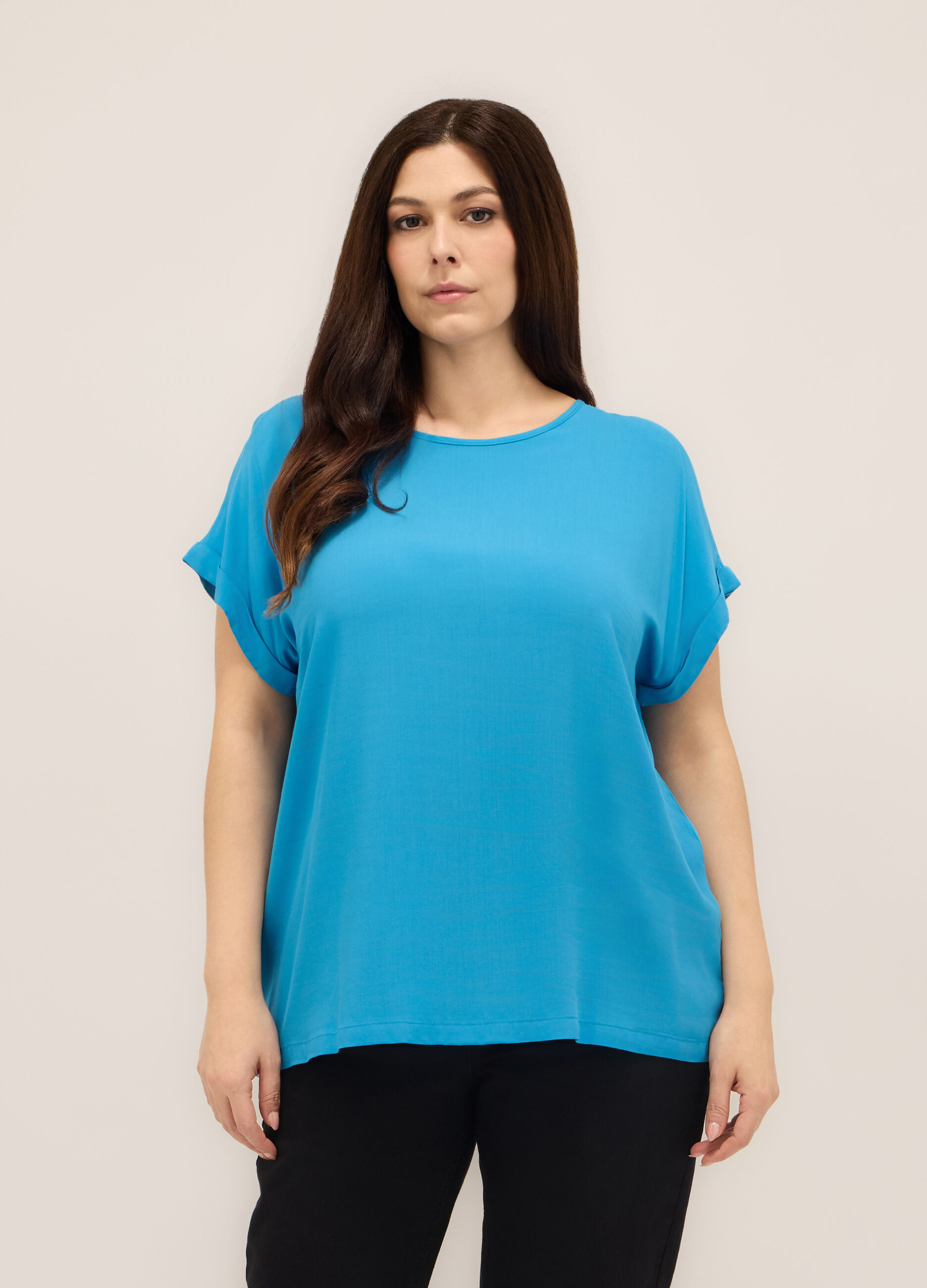T-shirt in jersey di pura viscosa donna_0