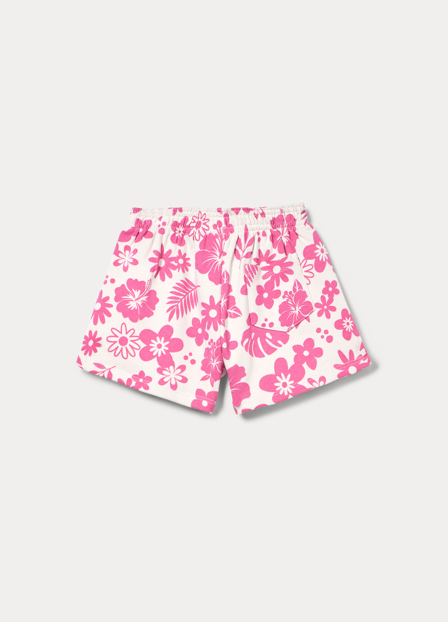 Shorts in french terry di puro cotone bambina_1