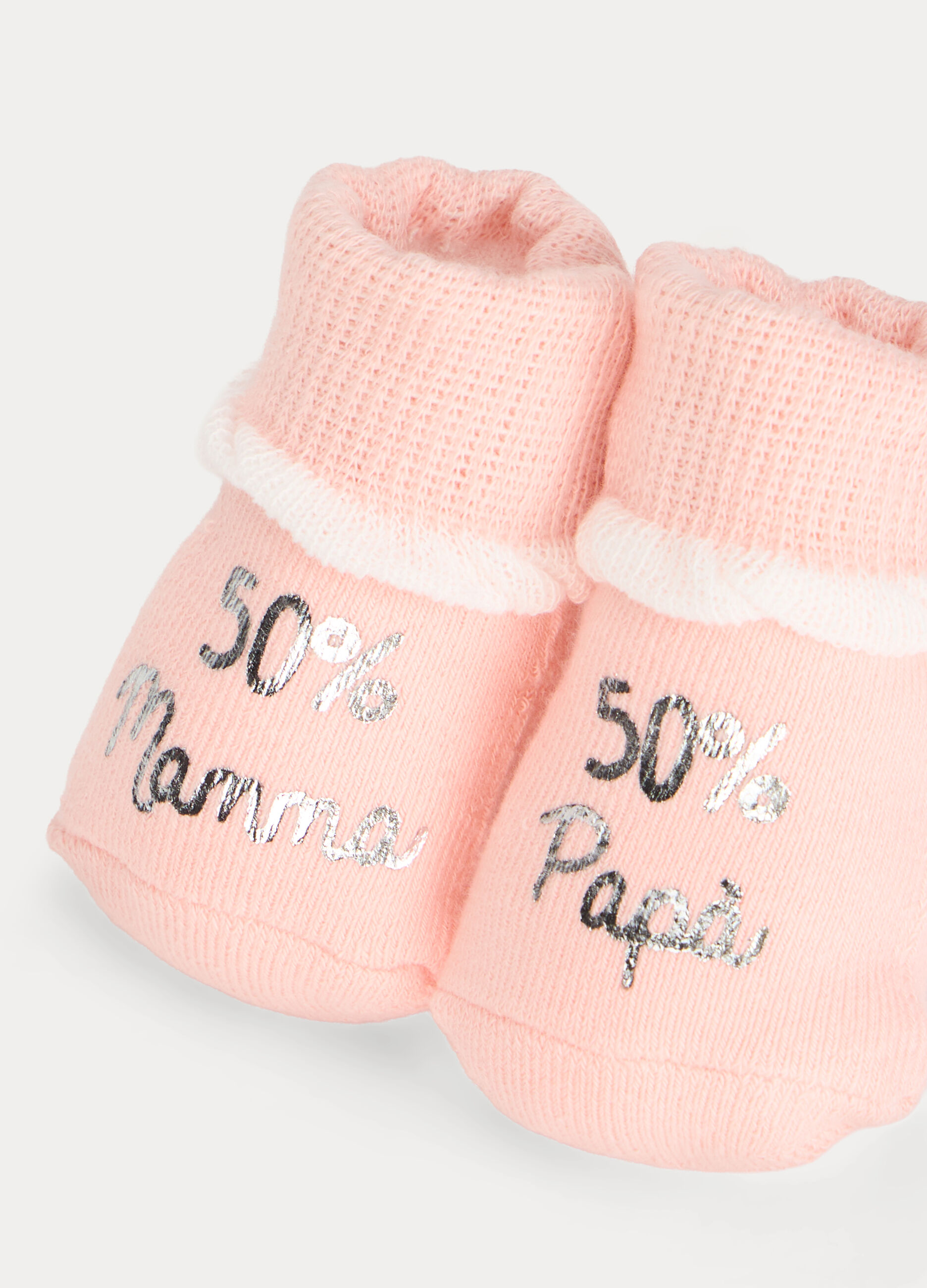 Calze corte in cotone terry stretch neonata_1