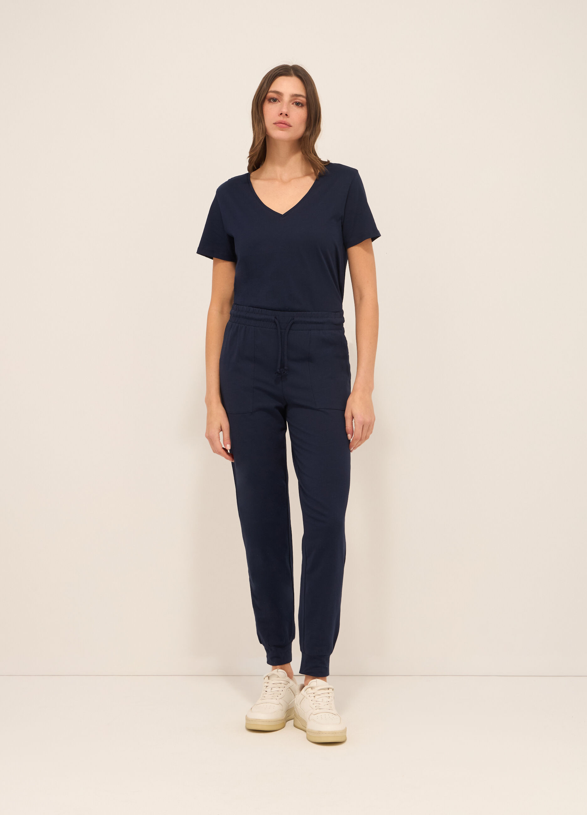 Jogger on cotone stretch donna_0