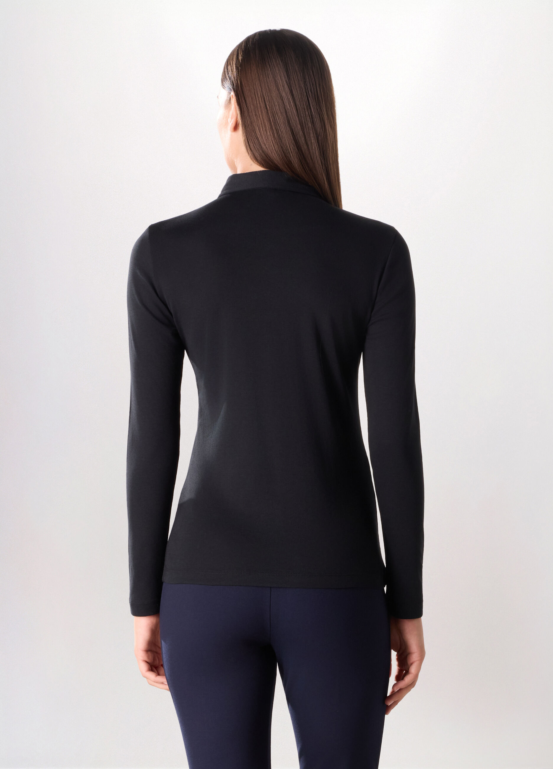 Polo in pura viscosa donna_1