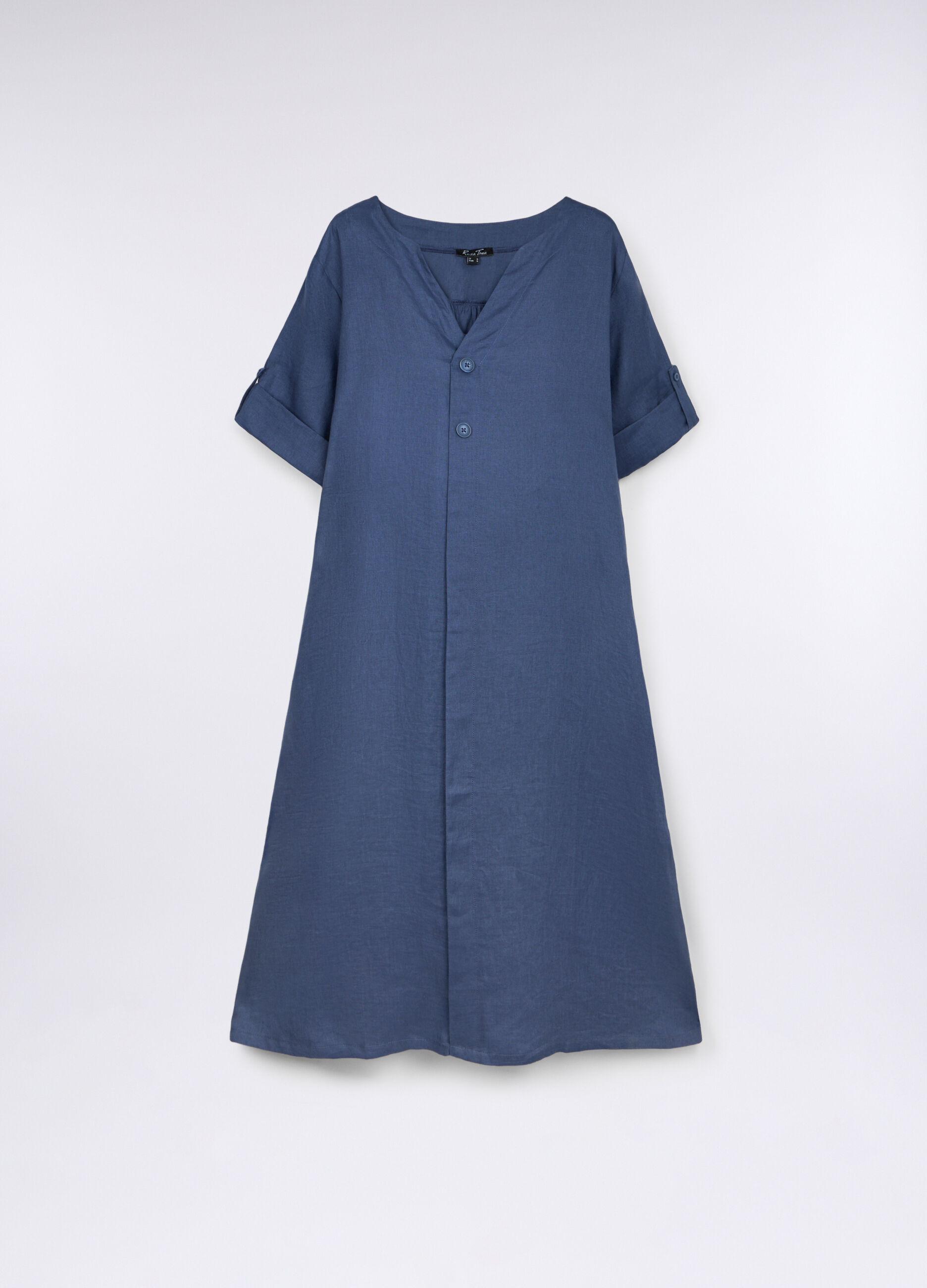 Abito Fit Over in puro lino donna curvy_0