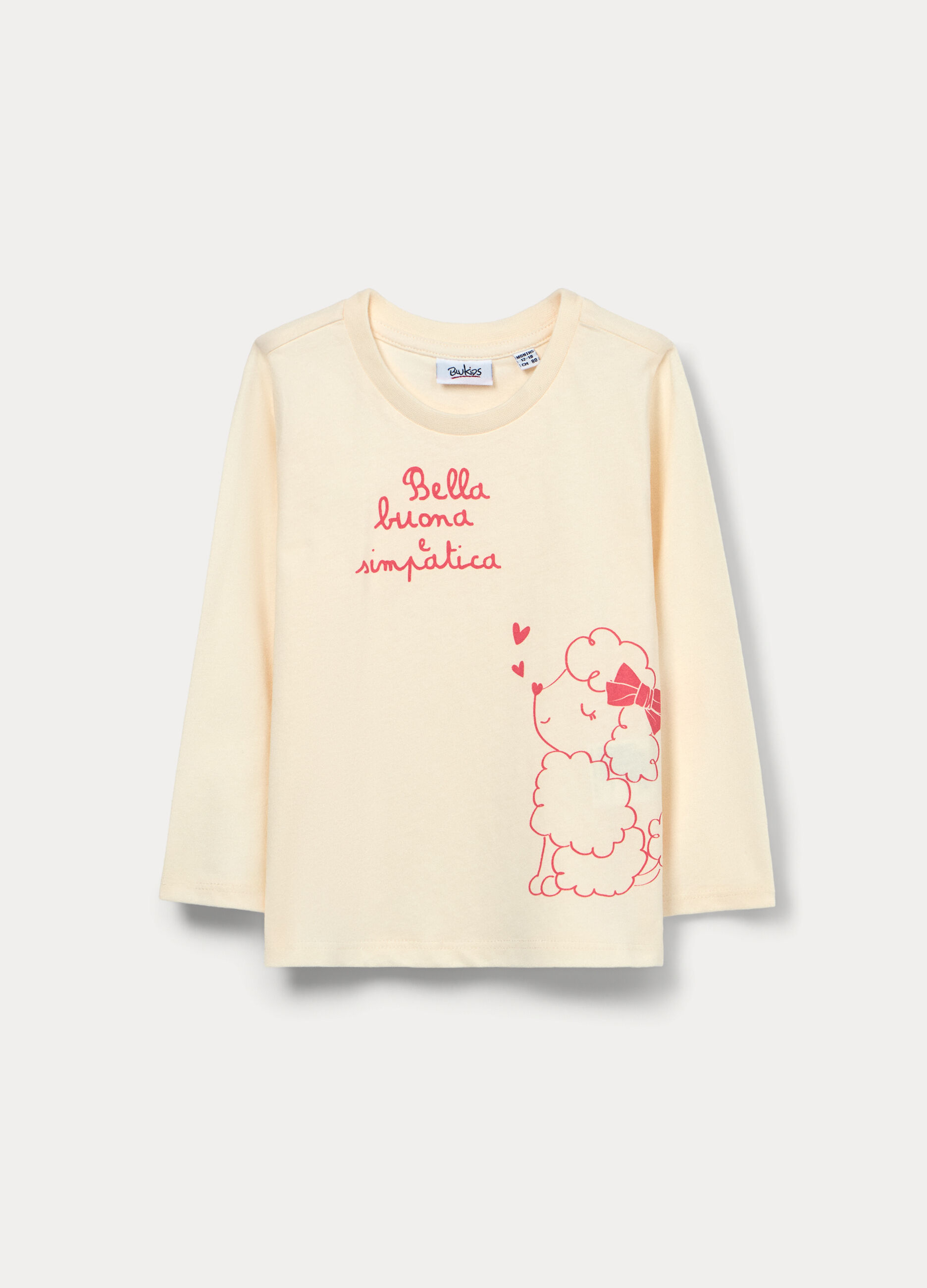 T-shirt in jersey di puro cotone bimba_0