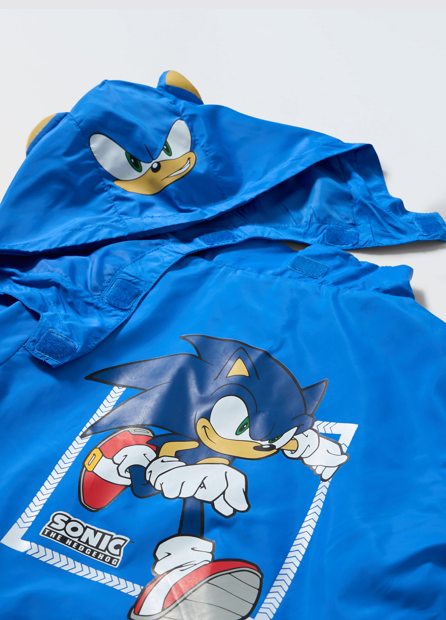 Giacca a vento Sonic con cappuccio bambino_1