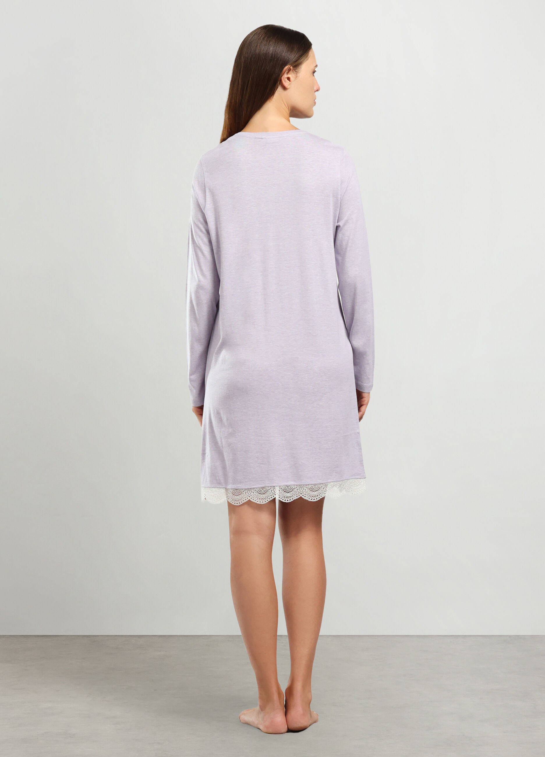 Camicia da notte in misto cotone donna_1