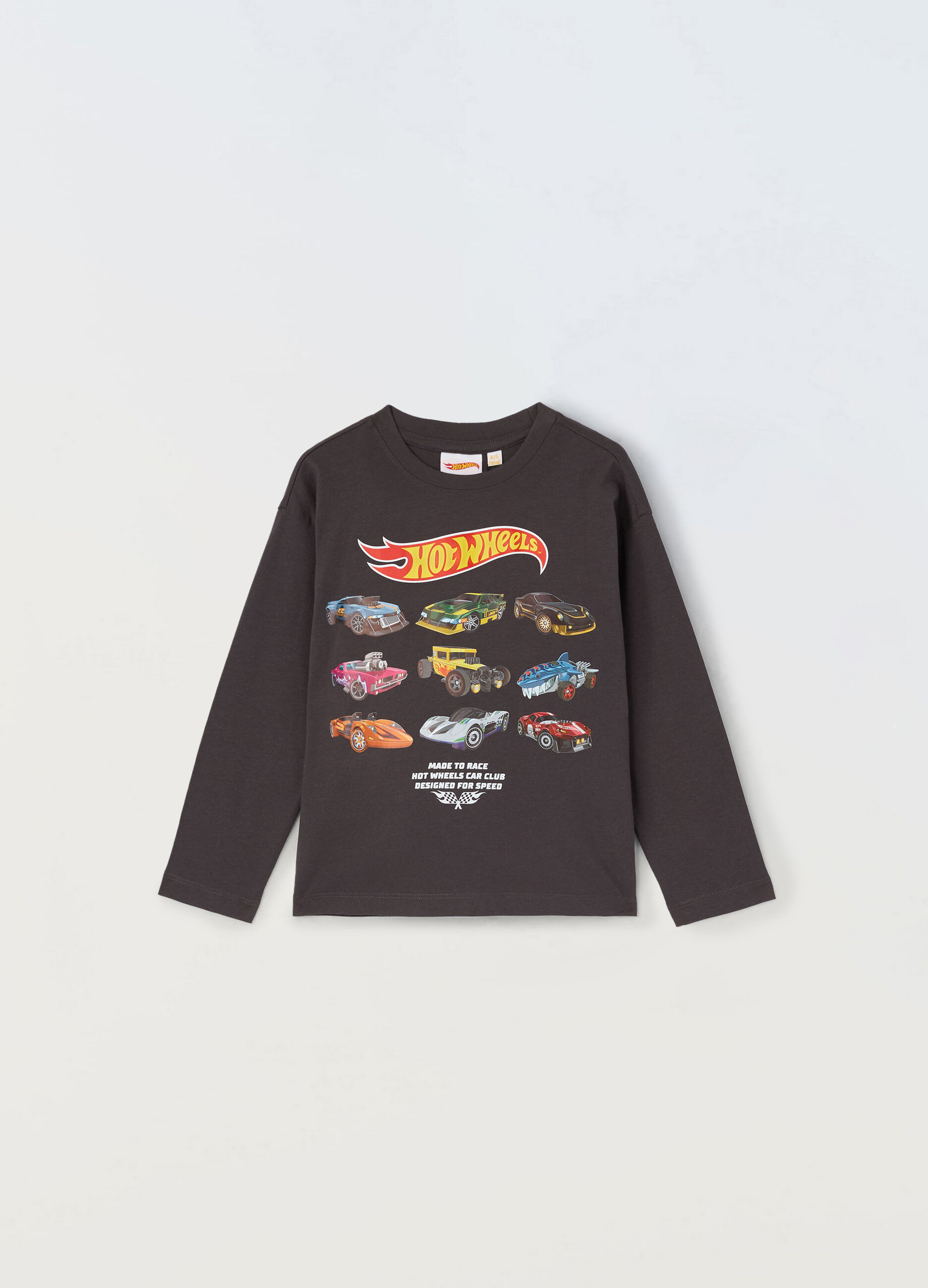 T-shirt Hot Wheels in puro cotone bambino_0