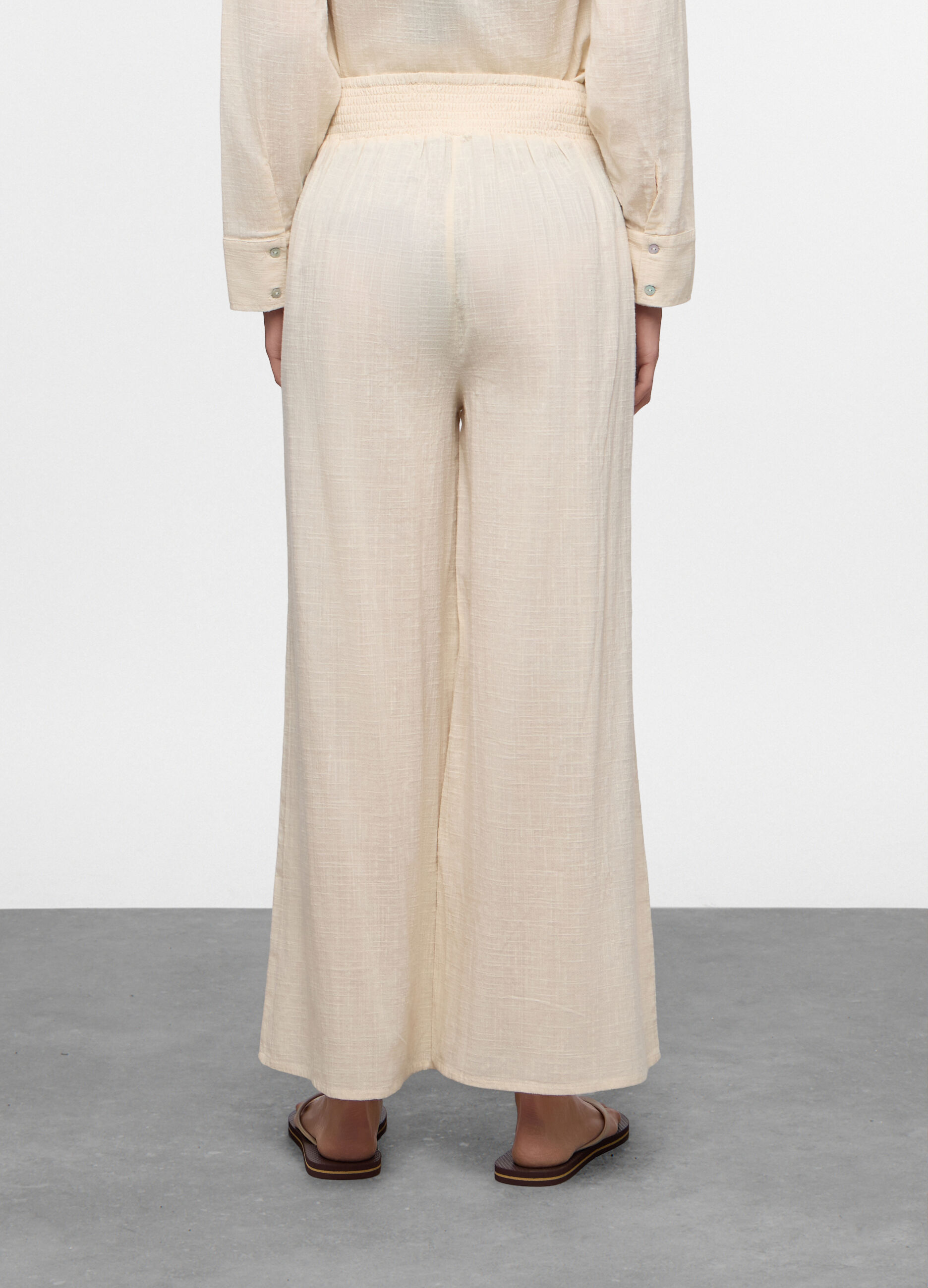 Pantaloni wide leg copricostume donna_1