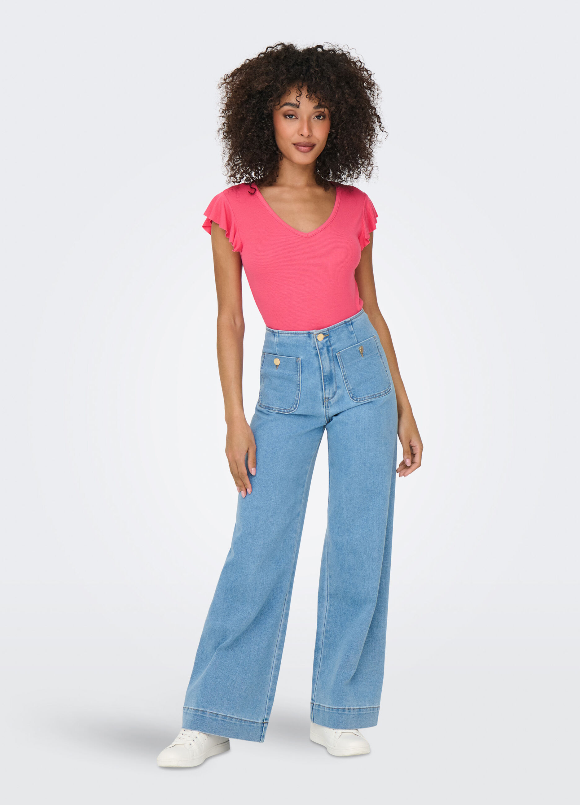 T-shirt in costina donna_0