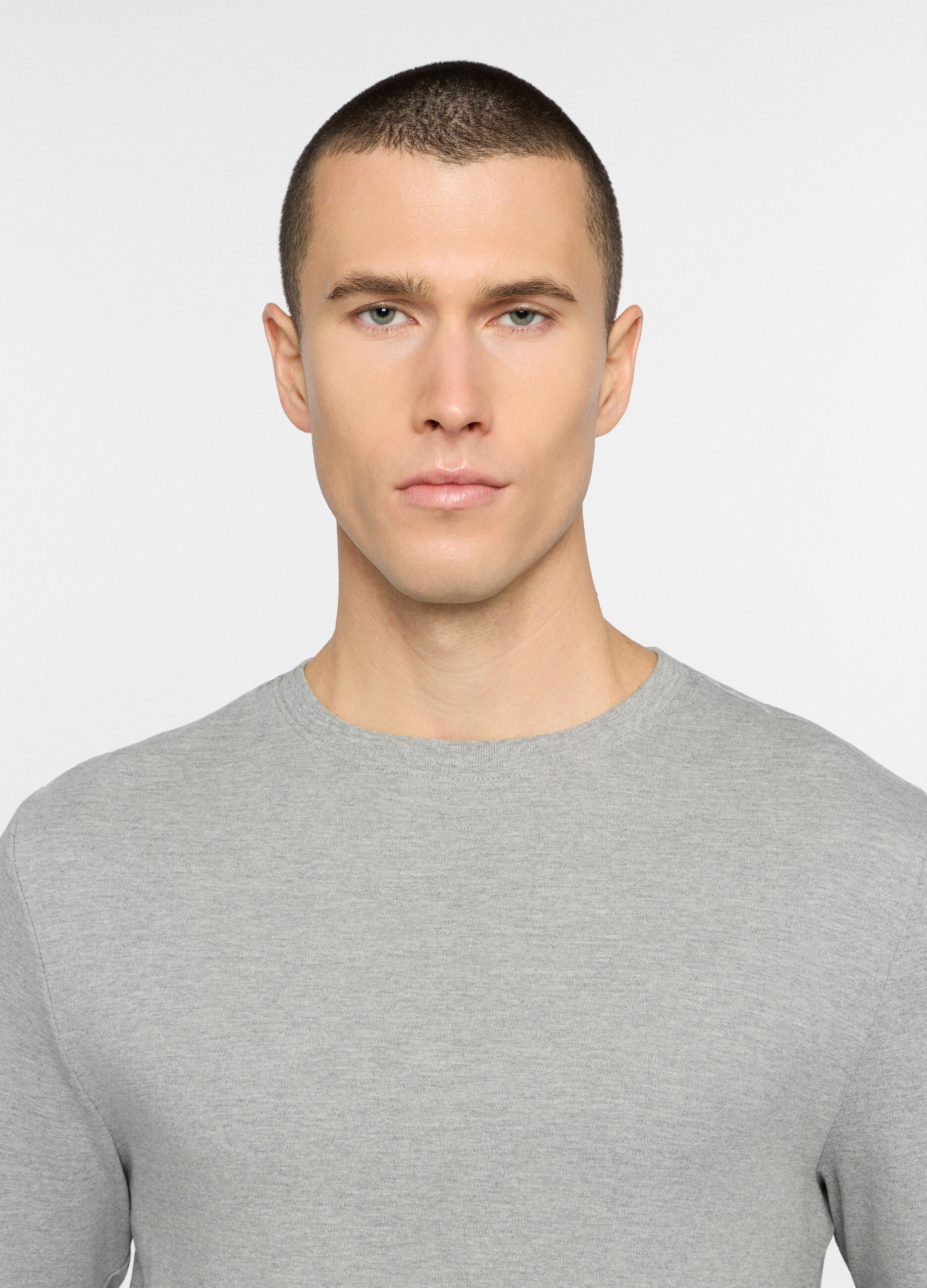 T-shirt a maniche lunghe in cotone uomo_2