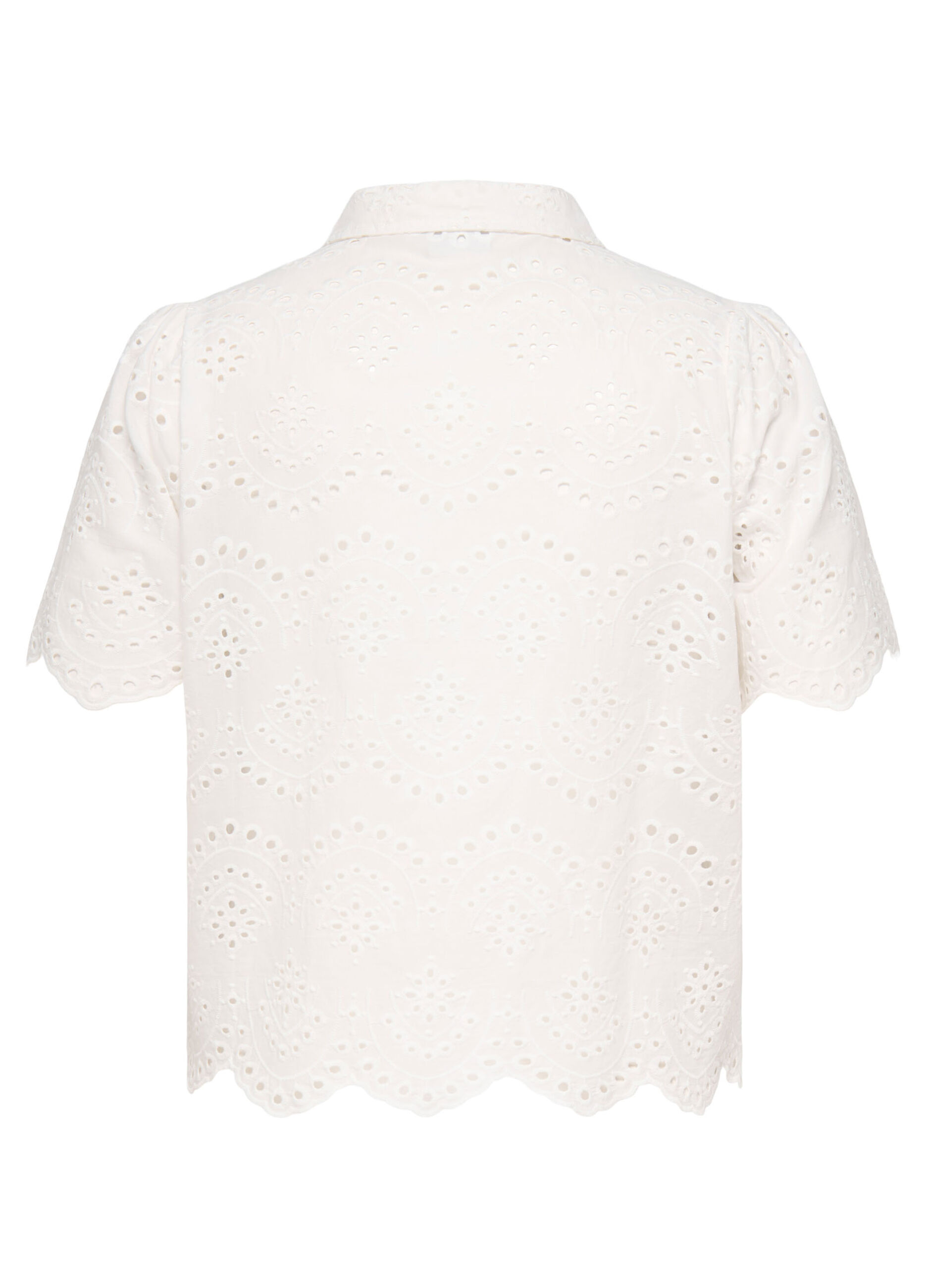 Camicia a maniche corte con maniche a sbuffo_1