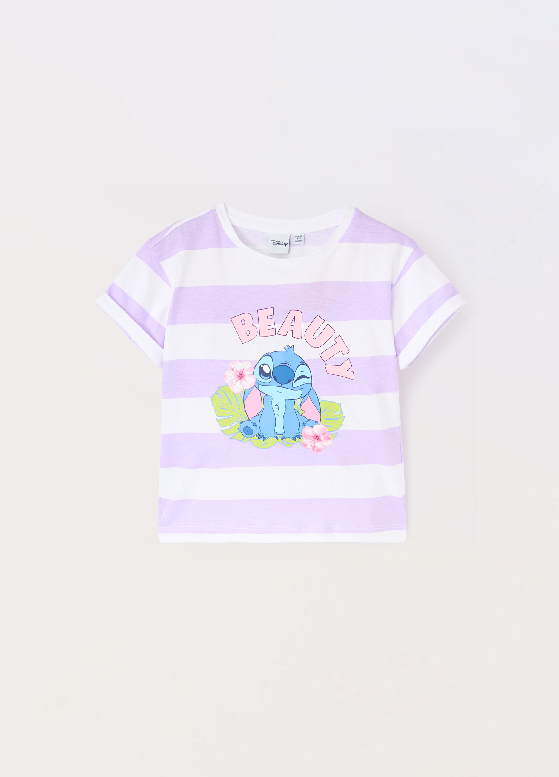 T-shirt in jersey di puro cotone bambina_0