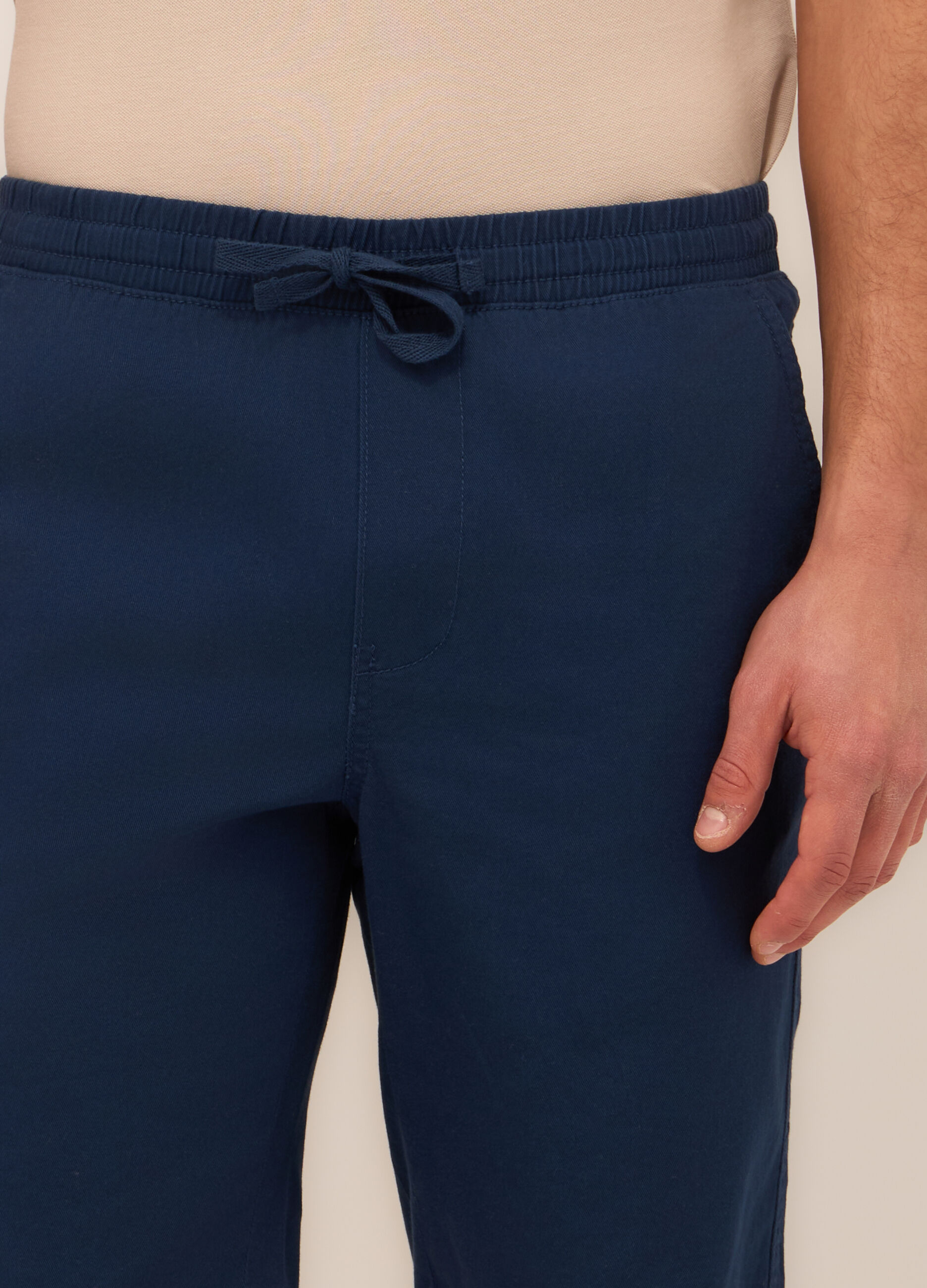 Bermuda in twill di cotone uomo_2