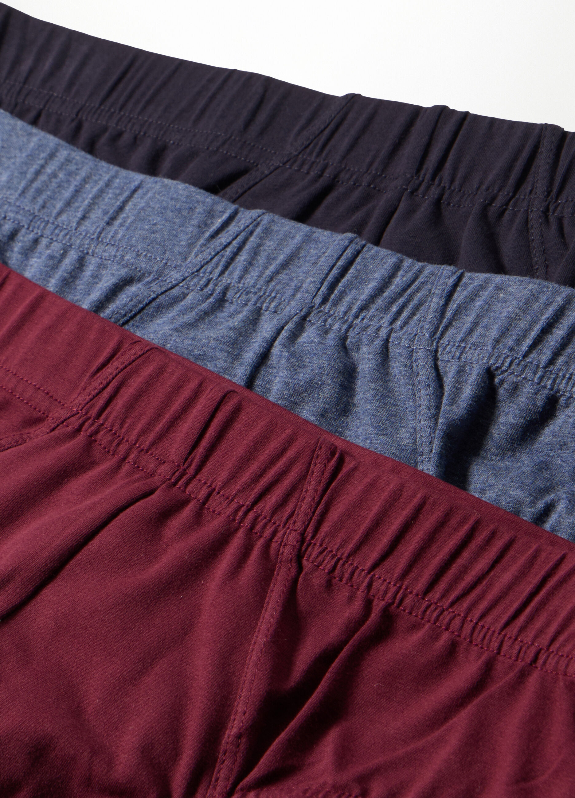 3 pack slip in jersey di cotone tinta unita uomo_2