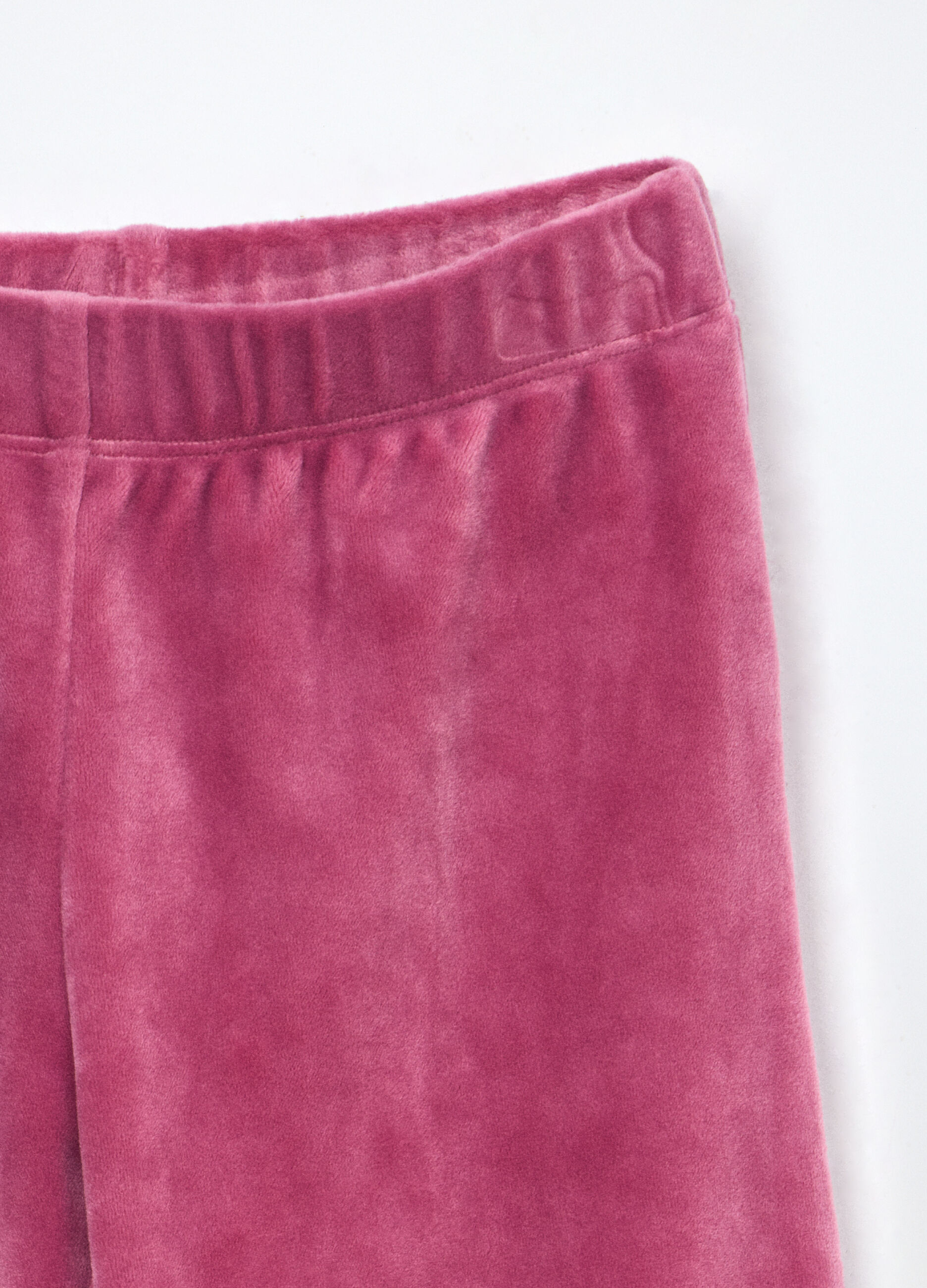 Pantaloni wide leg velours bambina_2