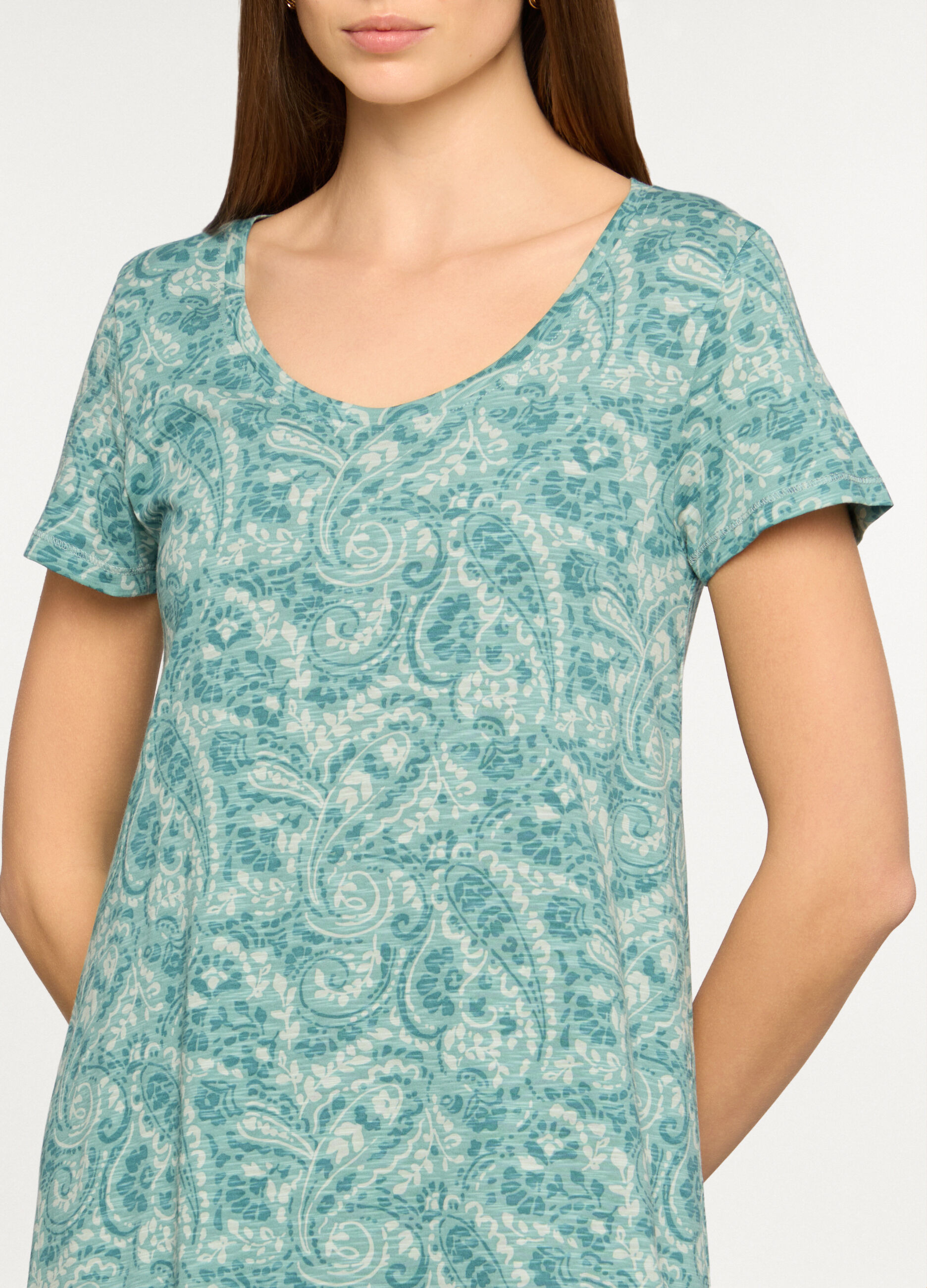 Abito lungo in jersey di puro cotone donna_2