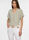 Blusa regular fit con scollo a V donna_0