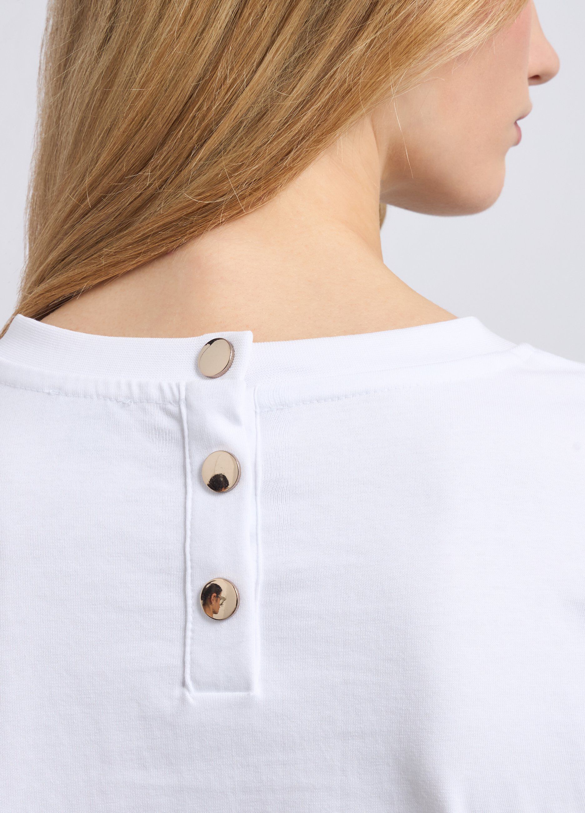 T-shirt in puro cotone a maniche lunghe donna_2