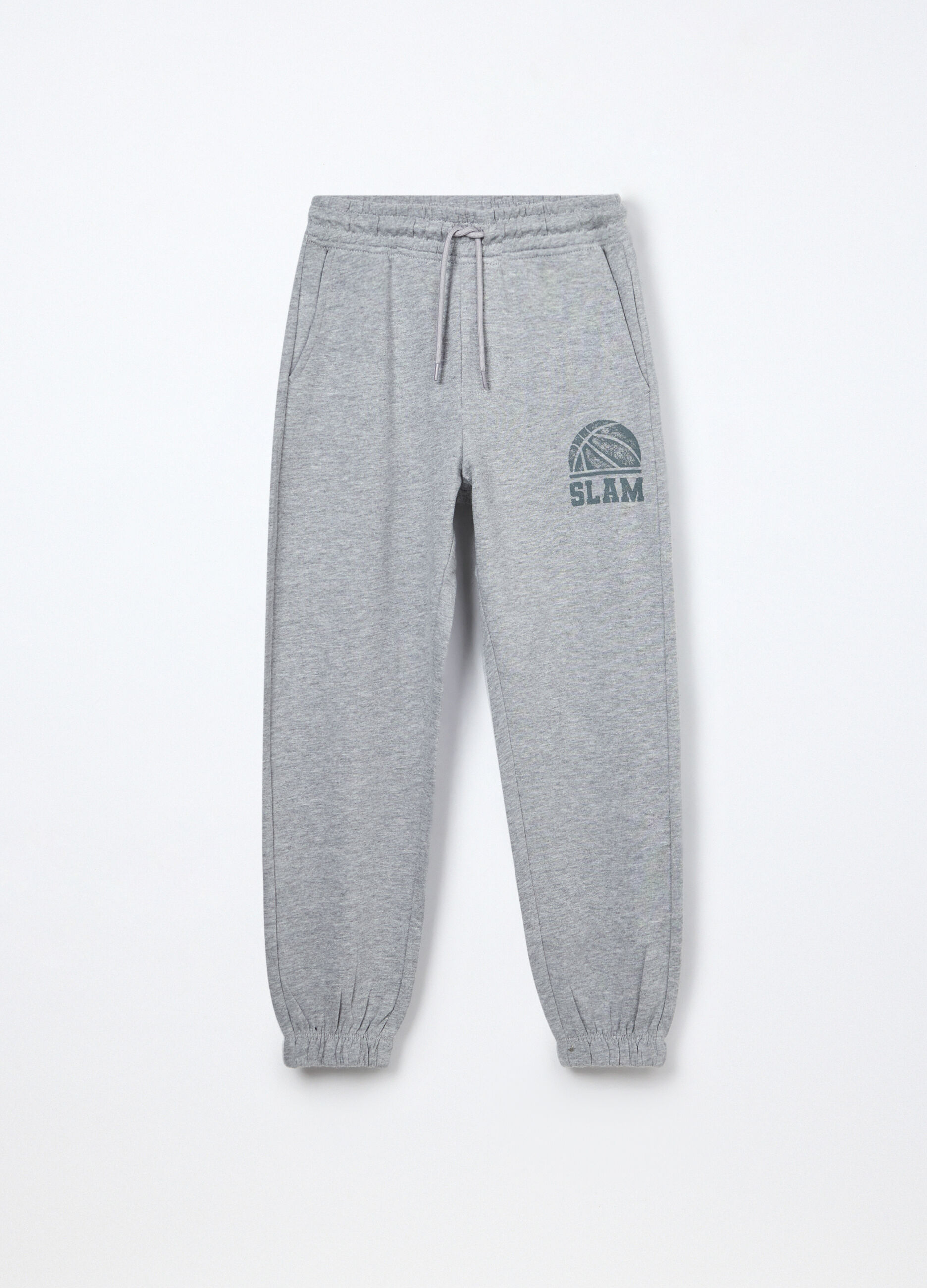 Jogger in french terry di puro cotone ragazzo_0
