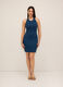 Tubino in costina di cotone stretch donna_0