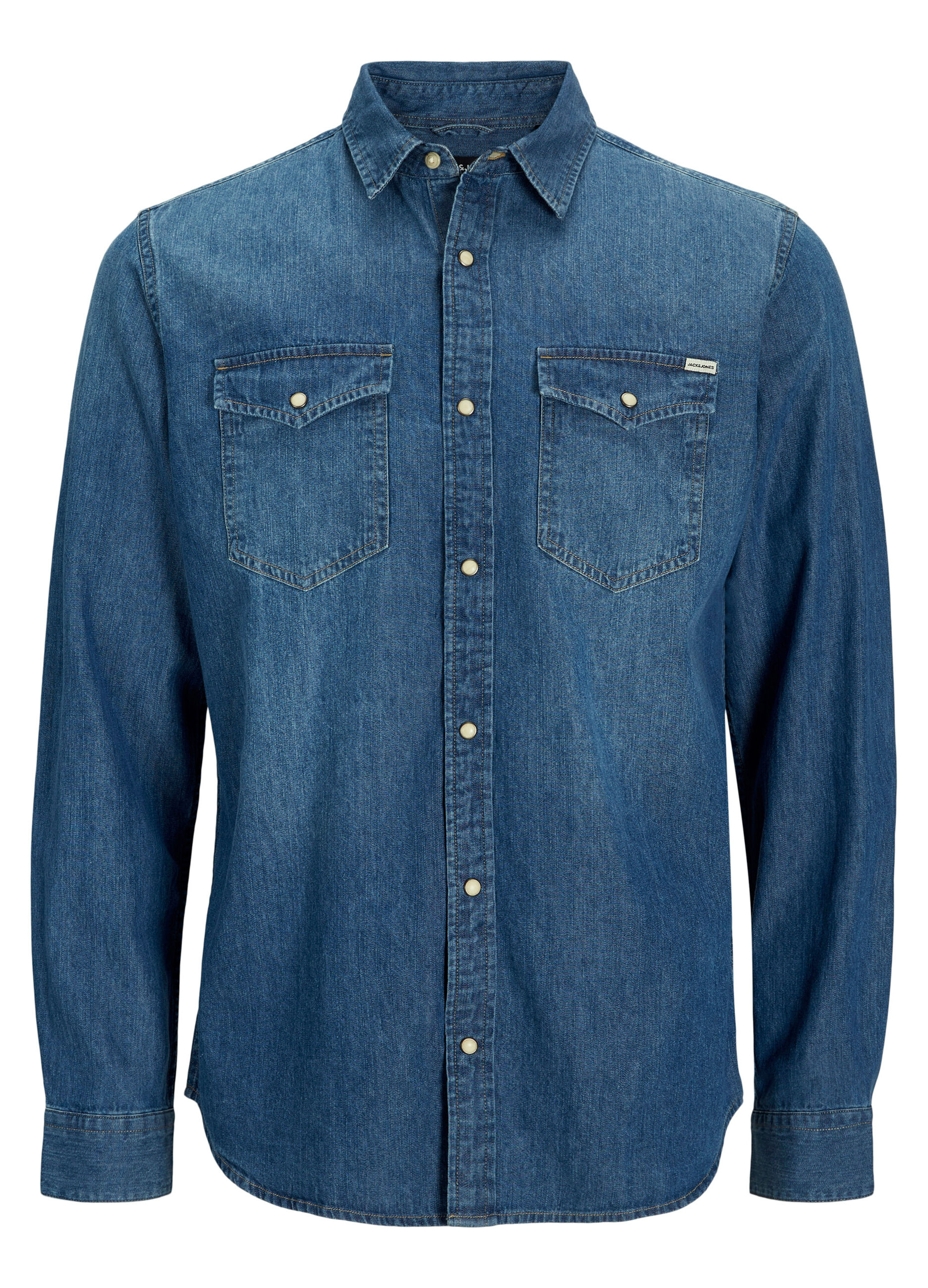 Camicia in denim stile western uomo_6