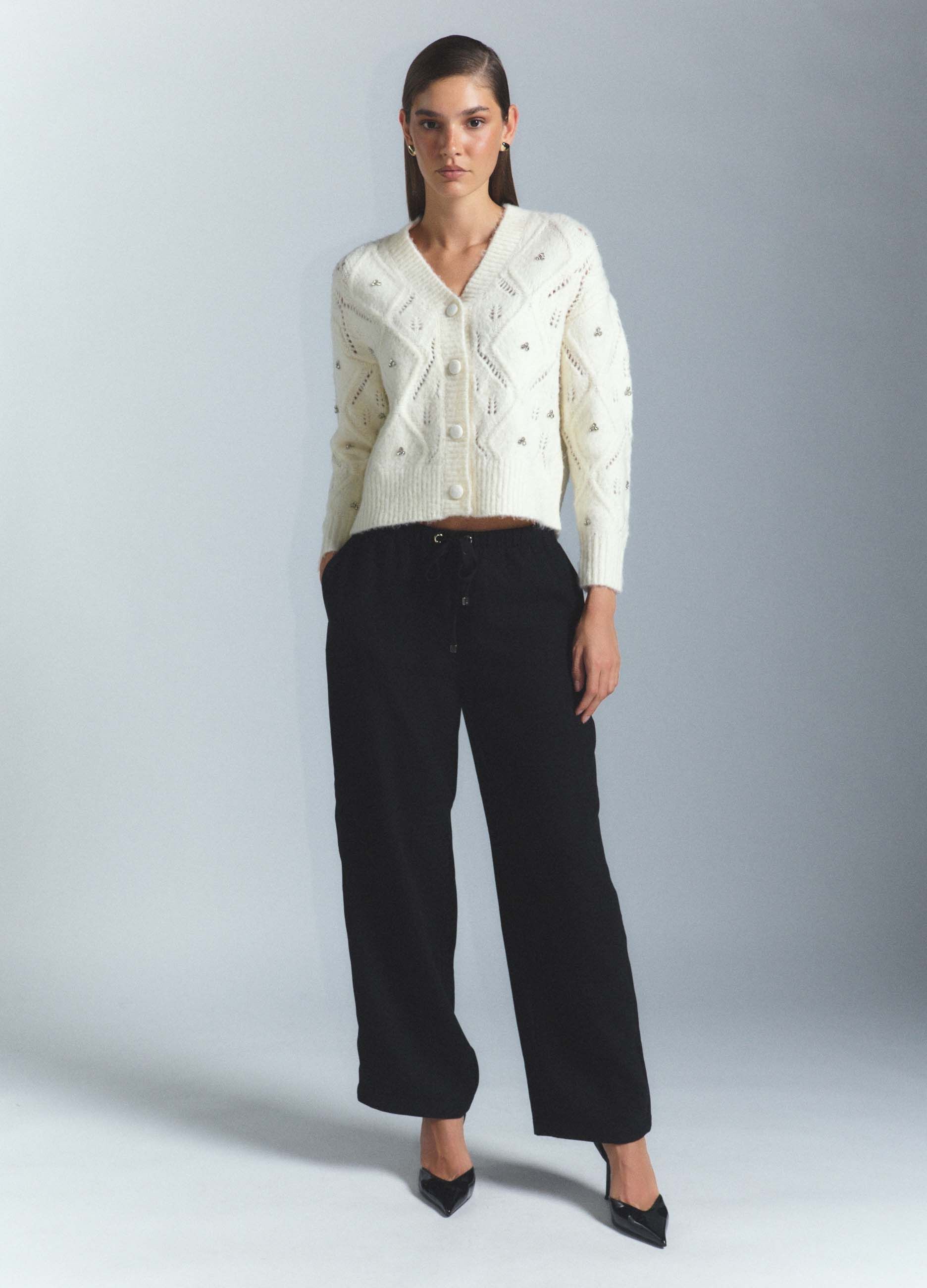 Jogger Straight Fit in Twill stretch donna_0
