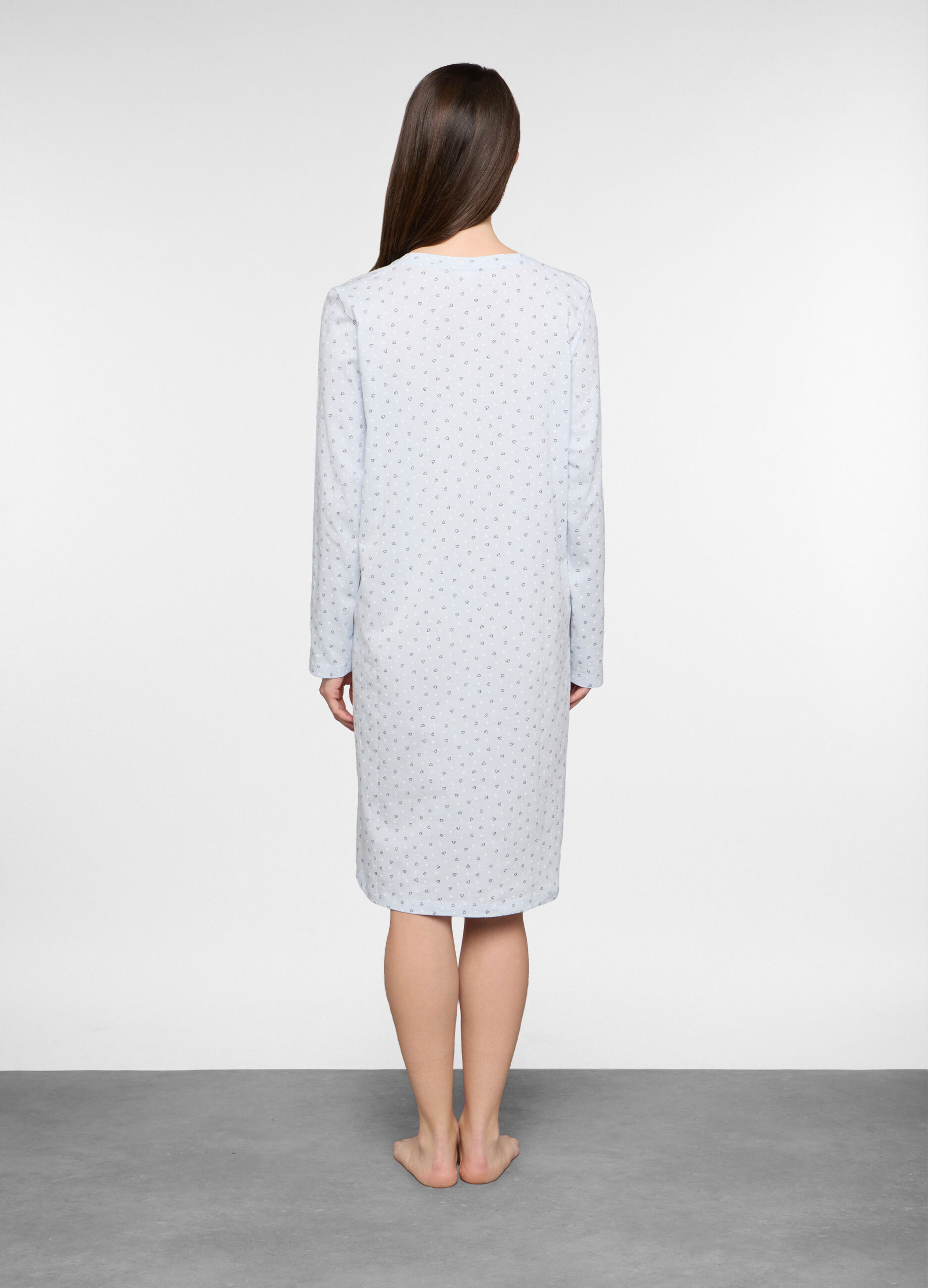 Camicia da notte in jersey stretch donna_1