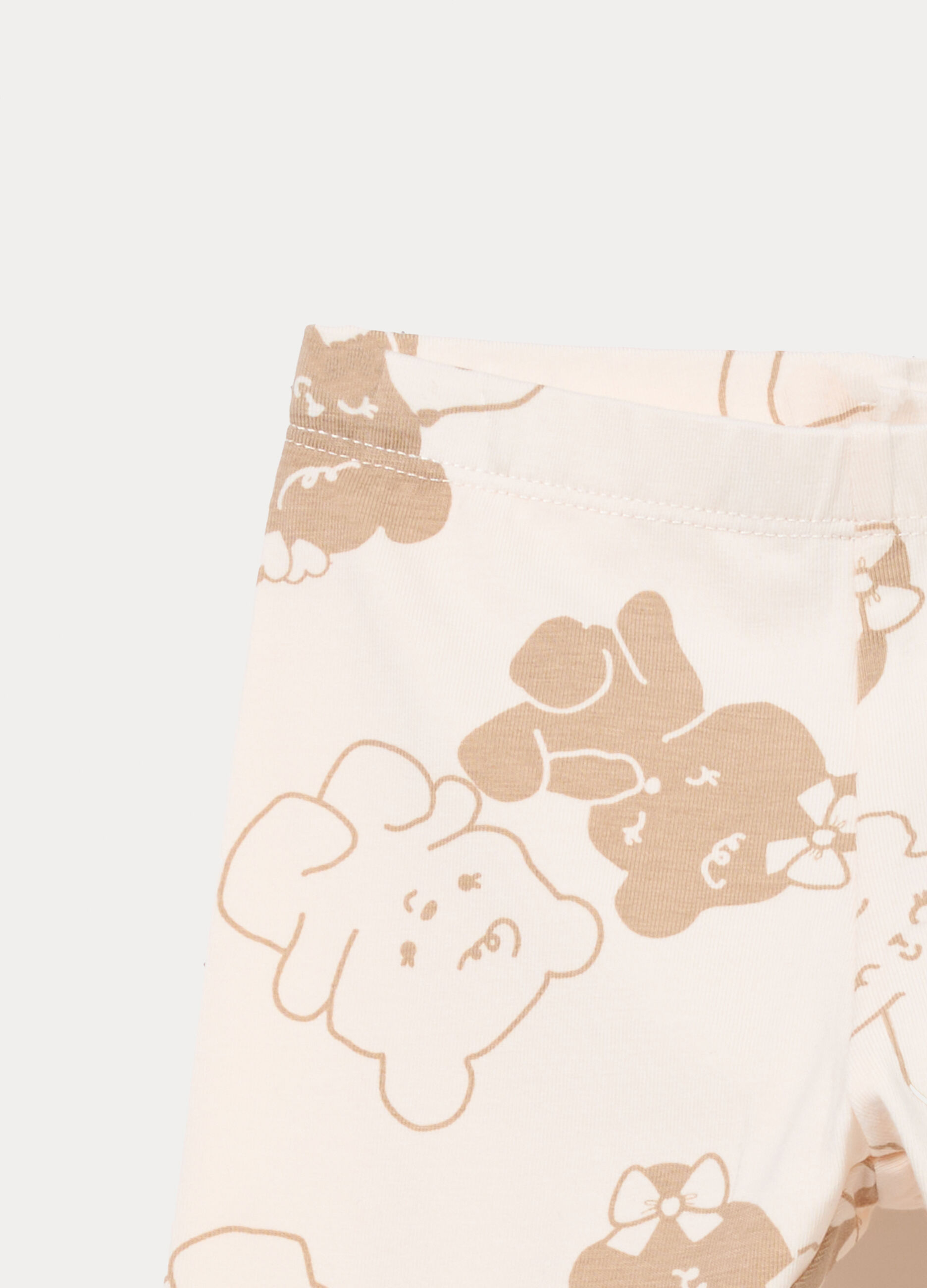 Leggings in jersey di cotone stretch bimba_2