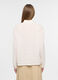 Camicia fit over con scollo a V in puro cotone dobby donna_1