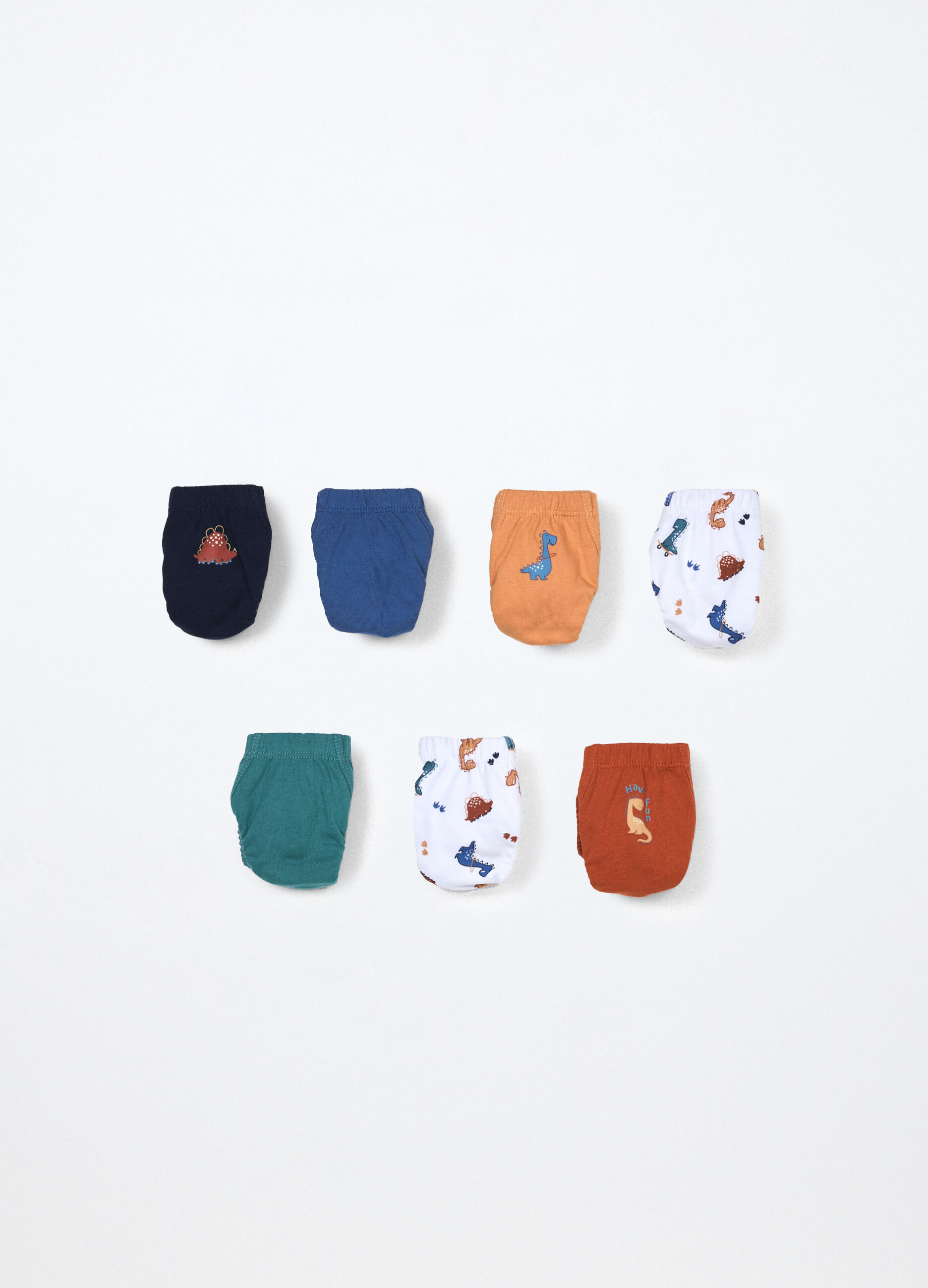 Pack 7 slip in jersey di puro cotone neonato_0