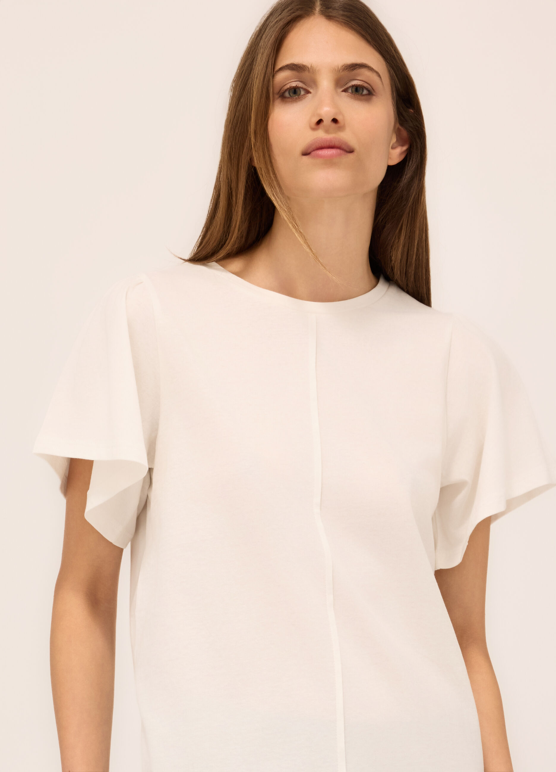 T-shirt in jersey di puro cotone donna_2