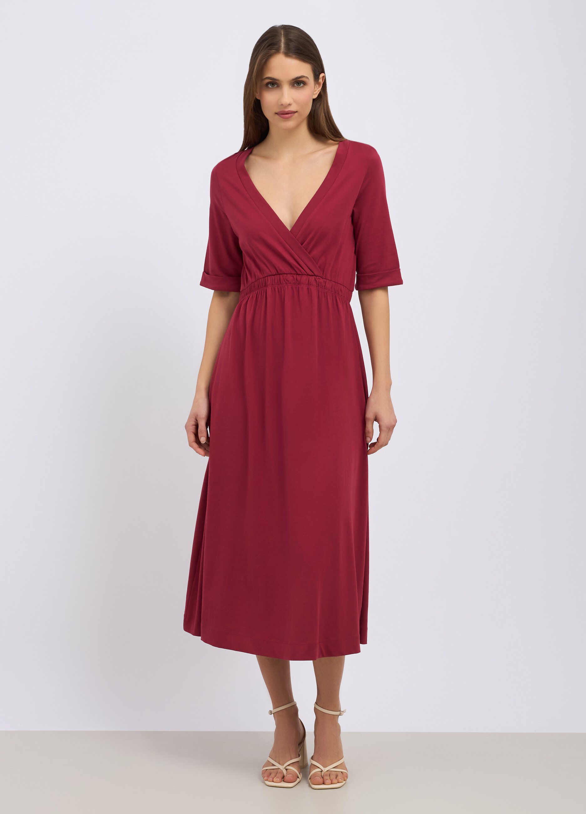 Abito in puro cotone lungo donna_0