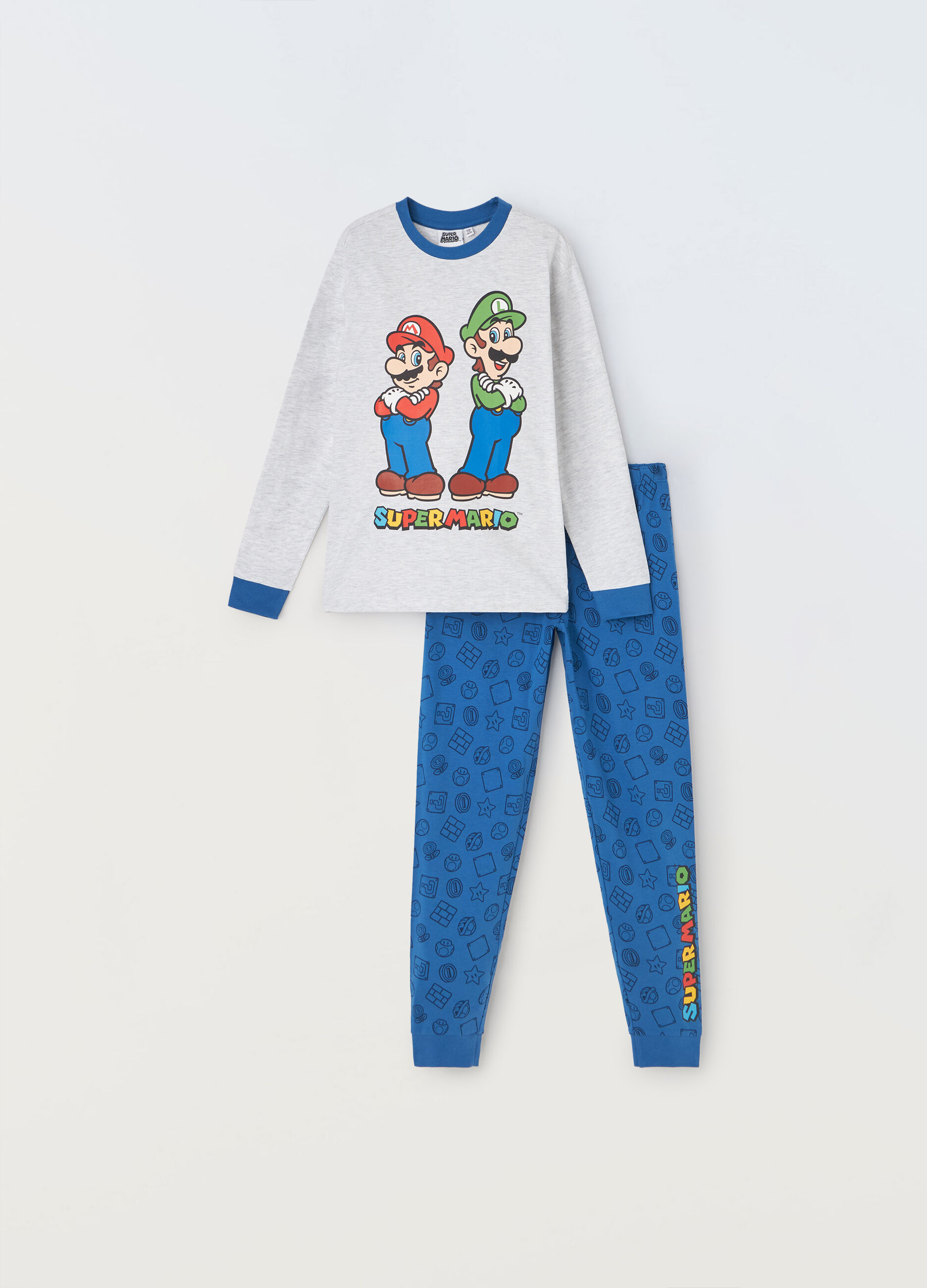 Set pigiama lungo in cotone bambino