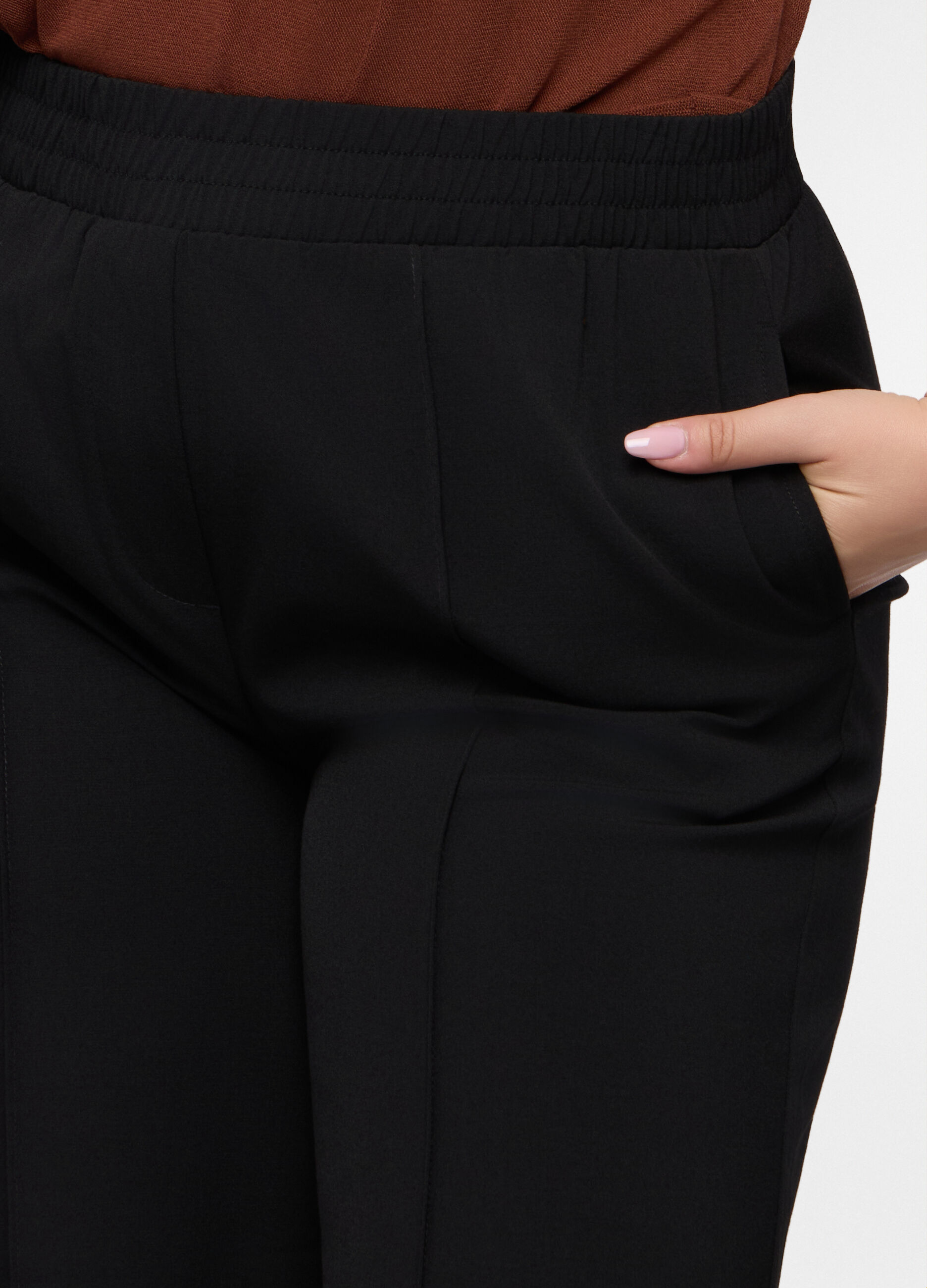Pantaloni Fit Regular in poli viscosa donna curvy_2