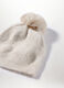 Berretto tricot con pon pom donna_2