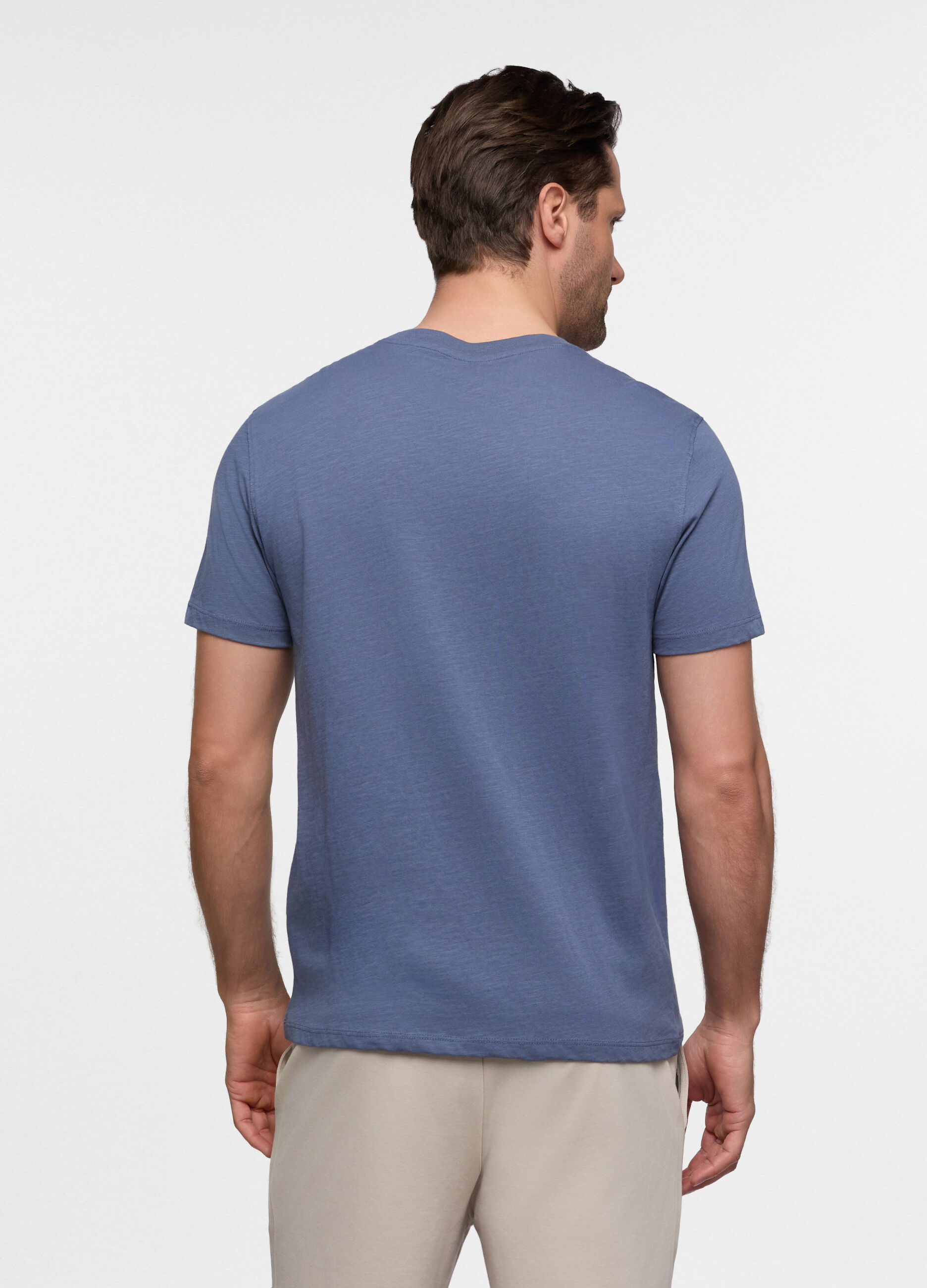 T-shirt in cotone fiammato uomo_1