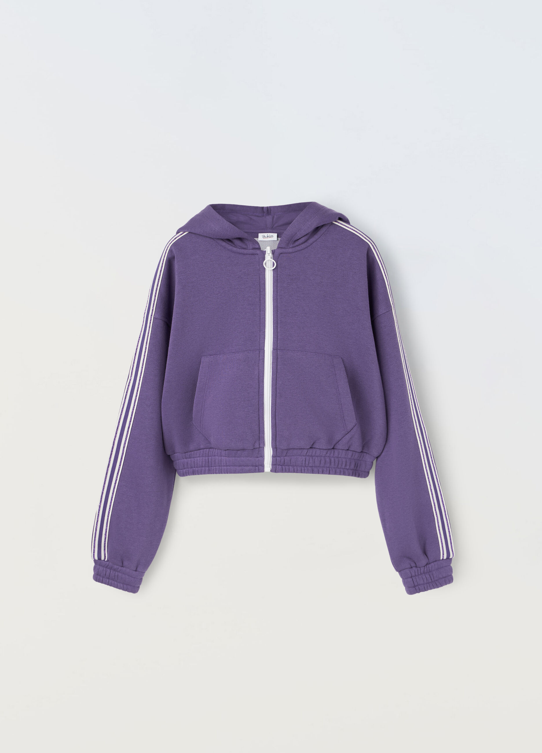 Felpa con cappuccio full zip ragazza_0