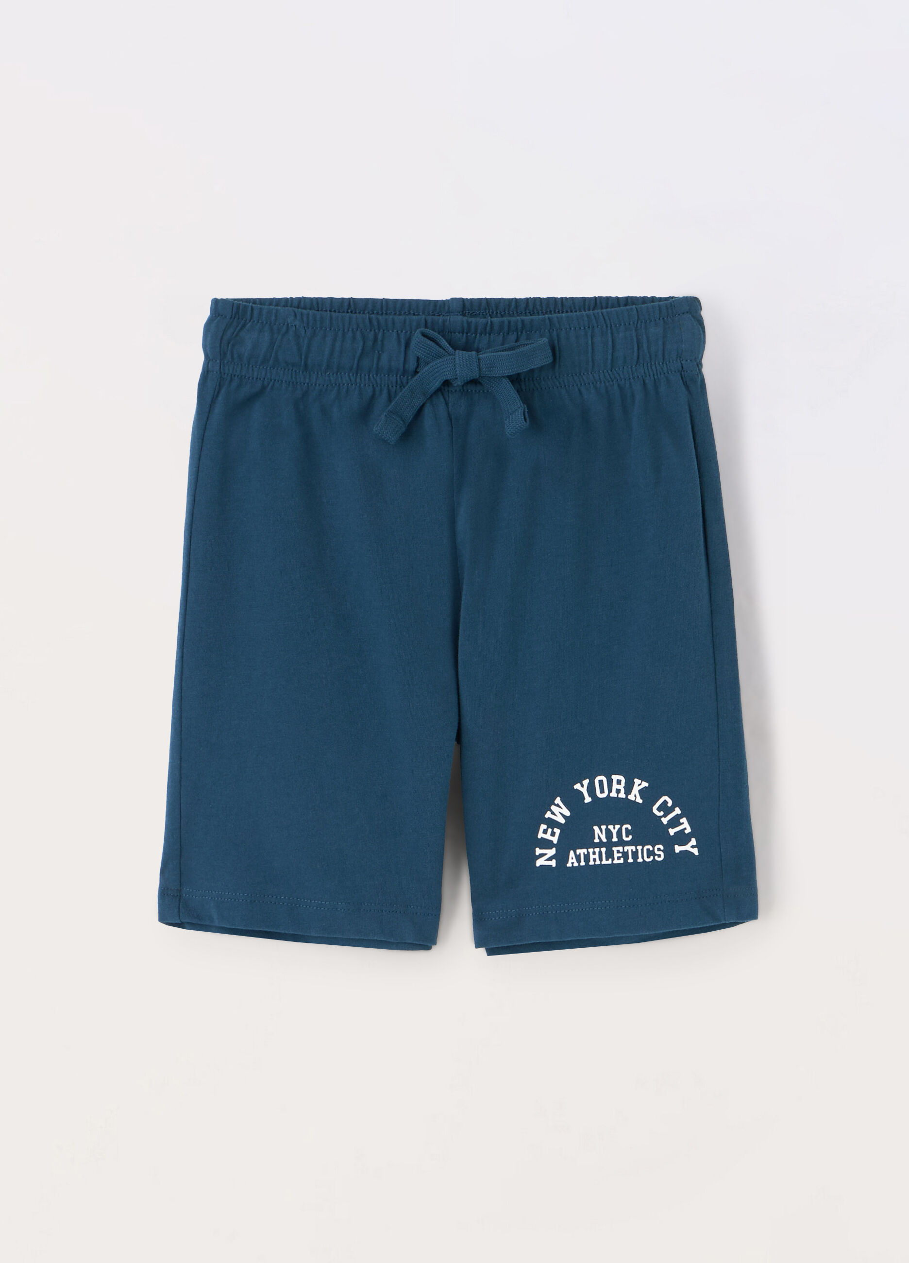 Shorts in jersey di puro cotone bambino_0