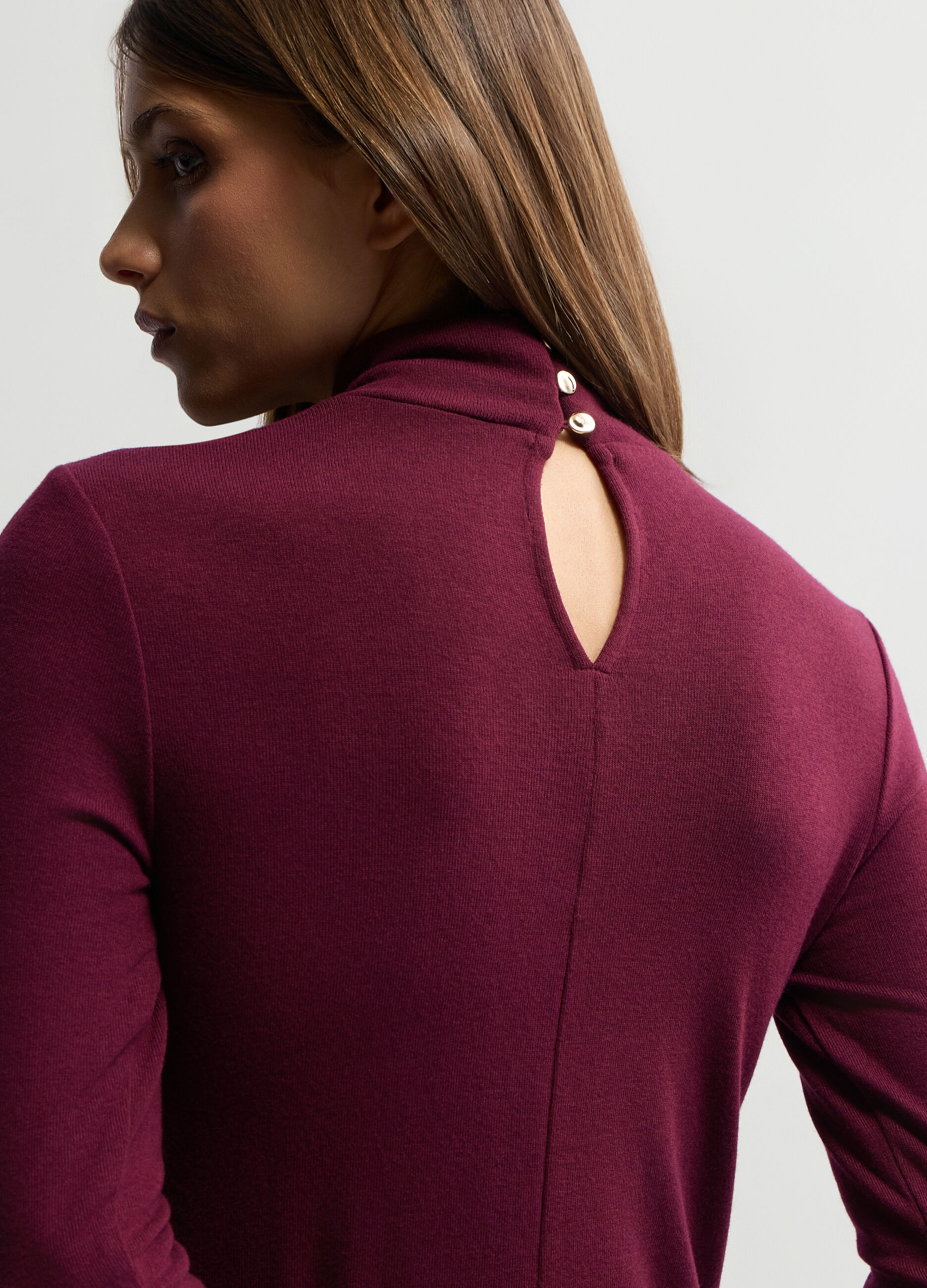 Abito lungo in jersey stretch donna_2