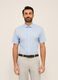Camicia a maniche corte in misto cotone uomo_0