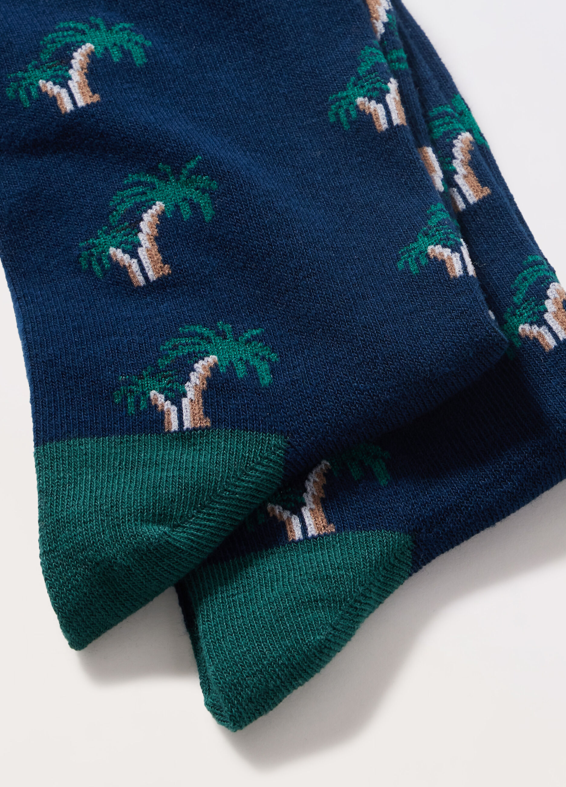Calze corte in cotone stretch a fantasia uomo_1