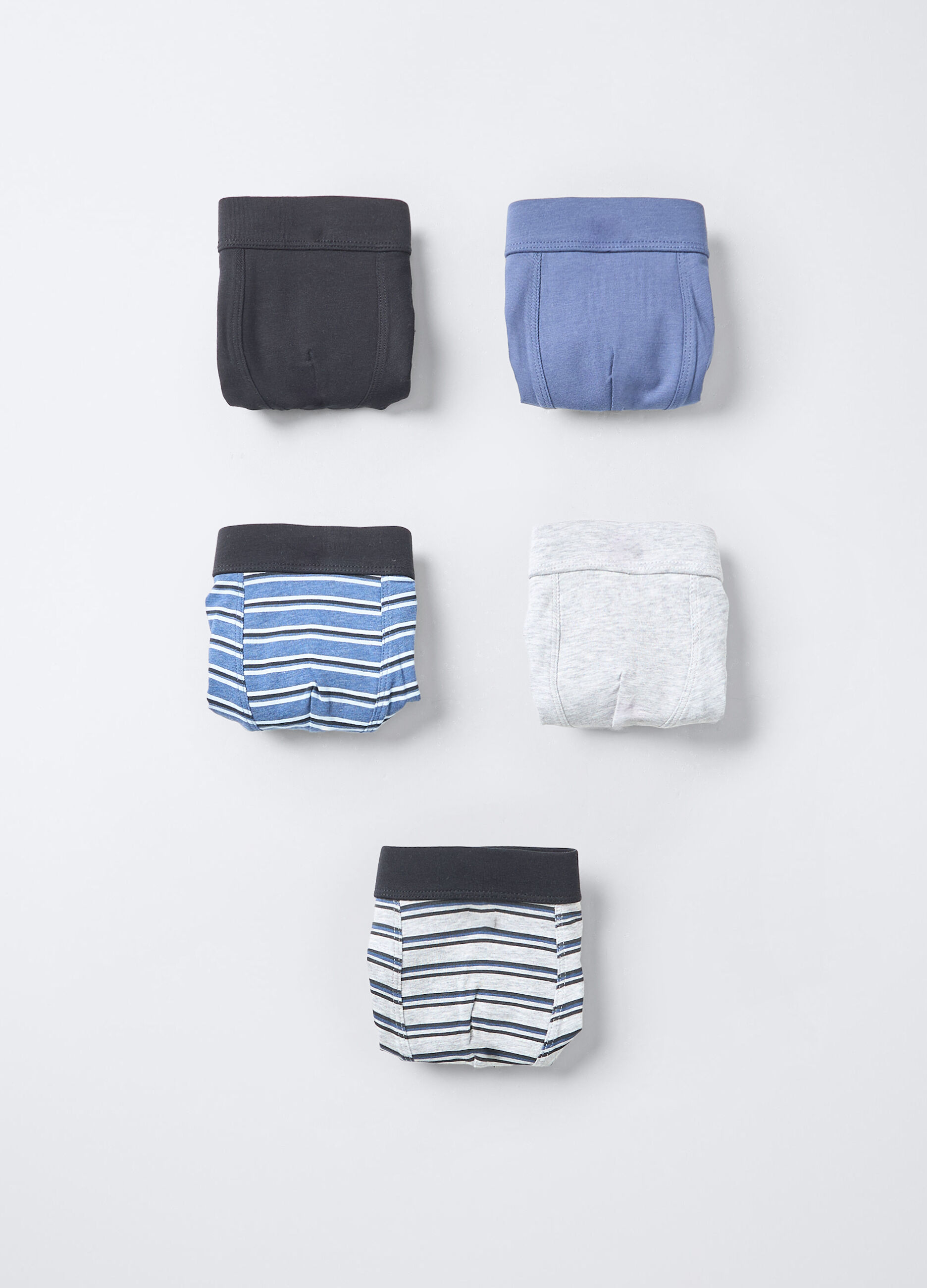 Pack 5 boxer in jersey di cotone stretch ragazzo_0