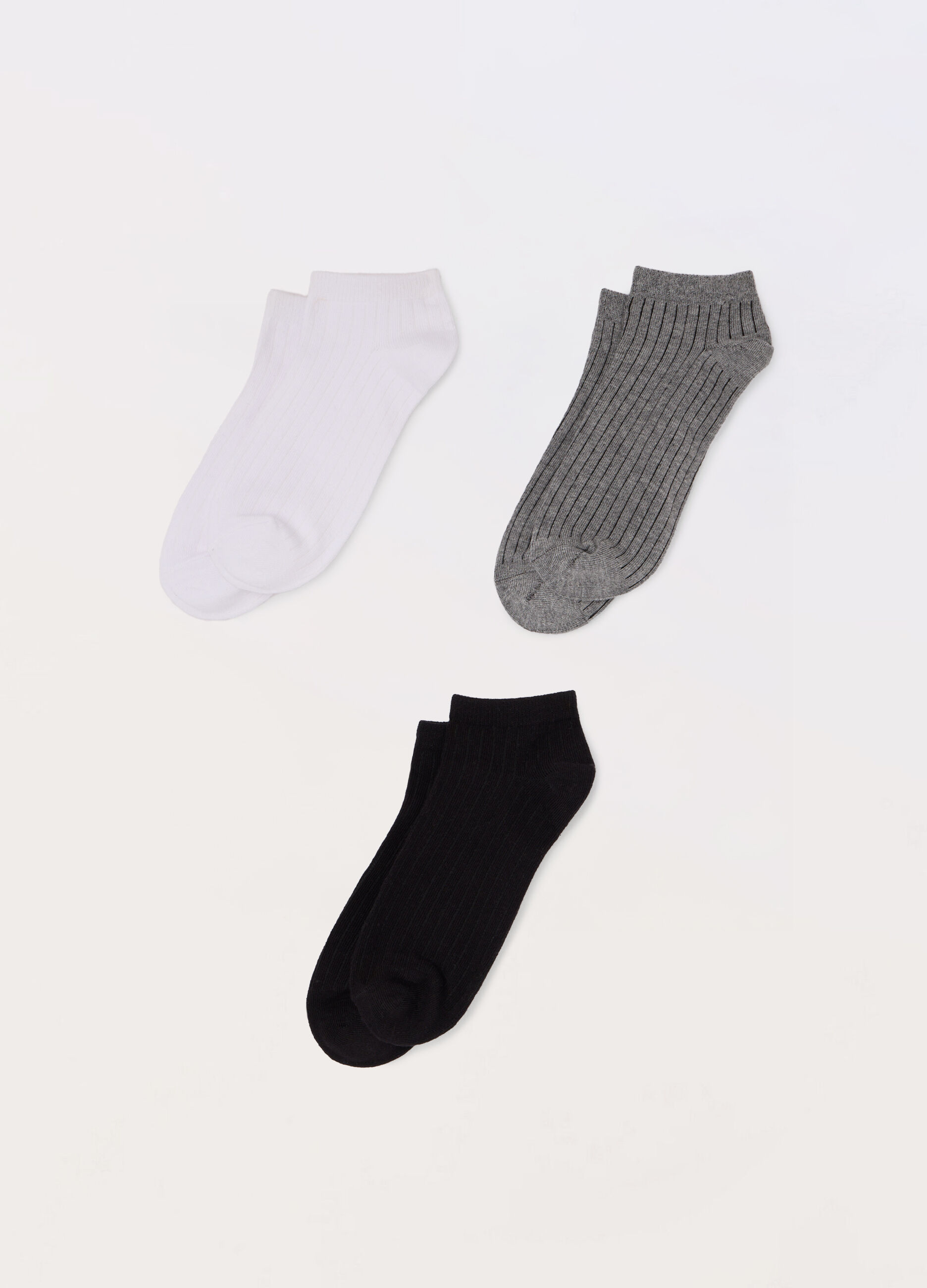 Pack 3 calze corte in misto cotone donna_0