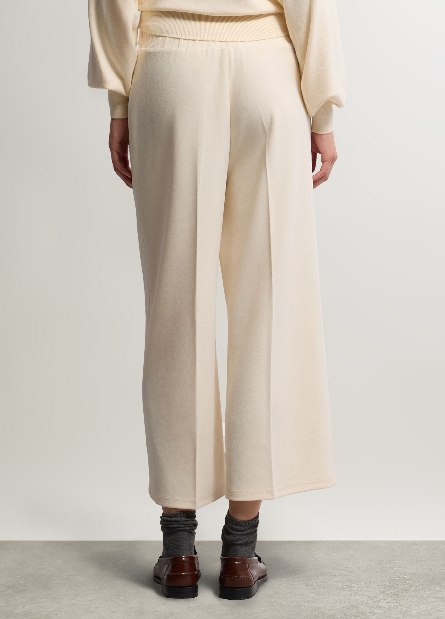 Pantaloni Wide Leg stretch donna_1