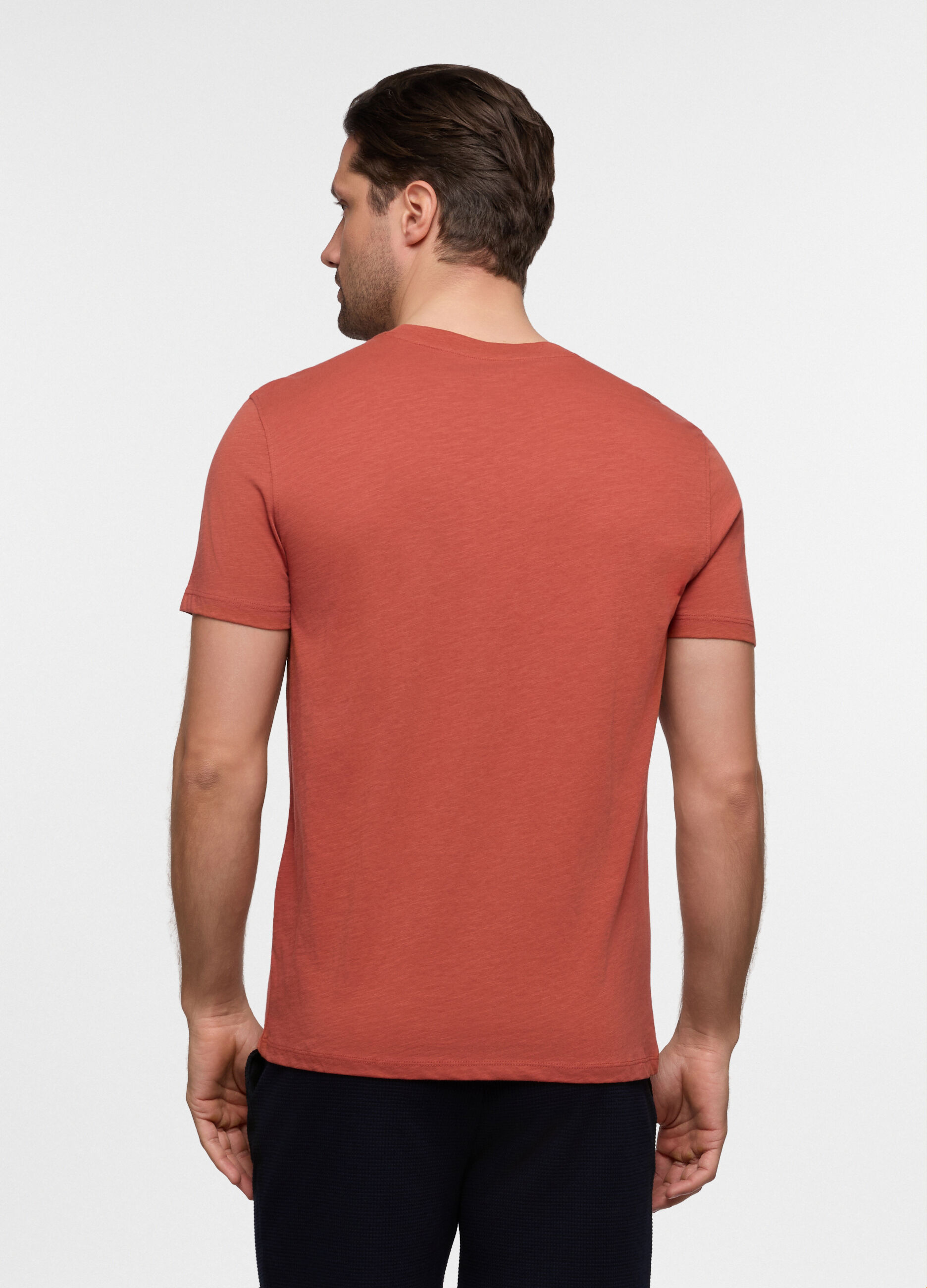 T-shirt in cotone fiammato uomo_1