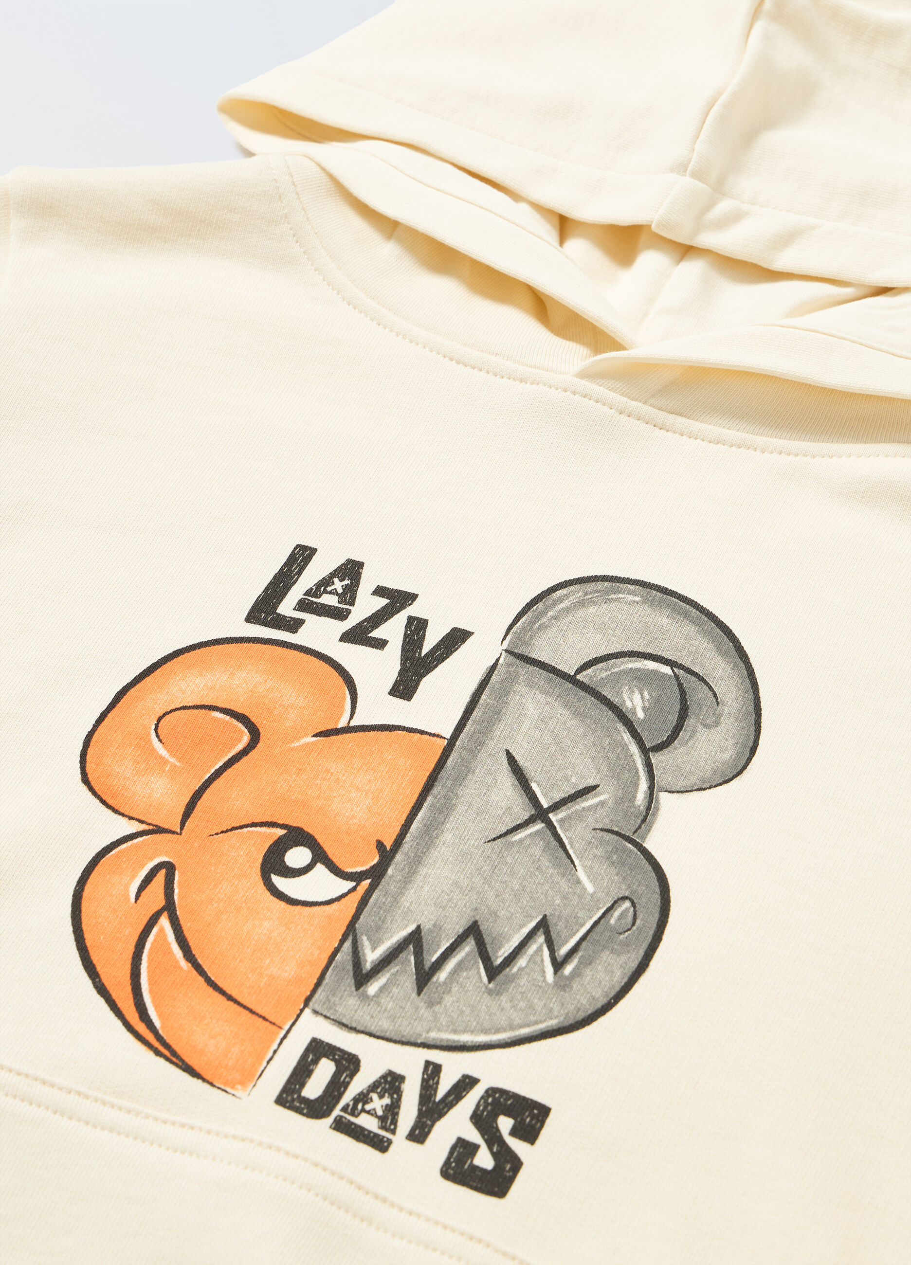 Felpa con cappuccio in puro cotone ragazzo_1