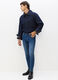 Jeans skinny fit in denim di cotone stretch uomo_0